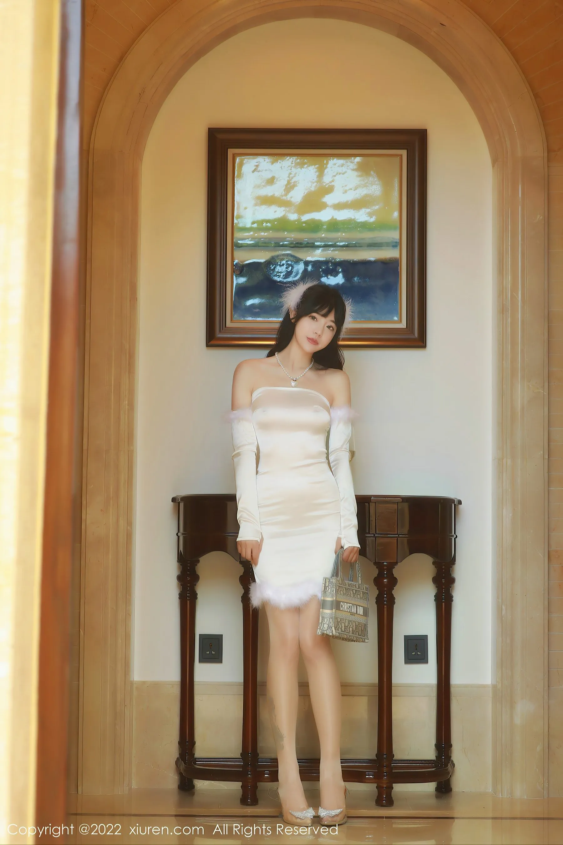 秀人网 No.4645 佘贝拉Bella 连衣短裙嫩模海南岛旅拍插图1