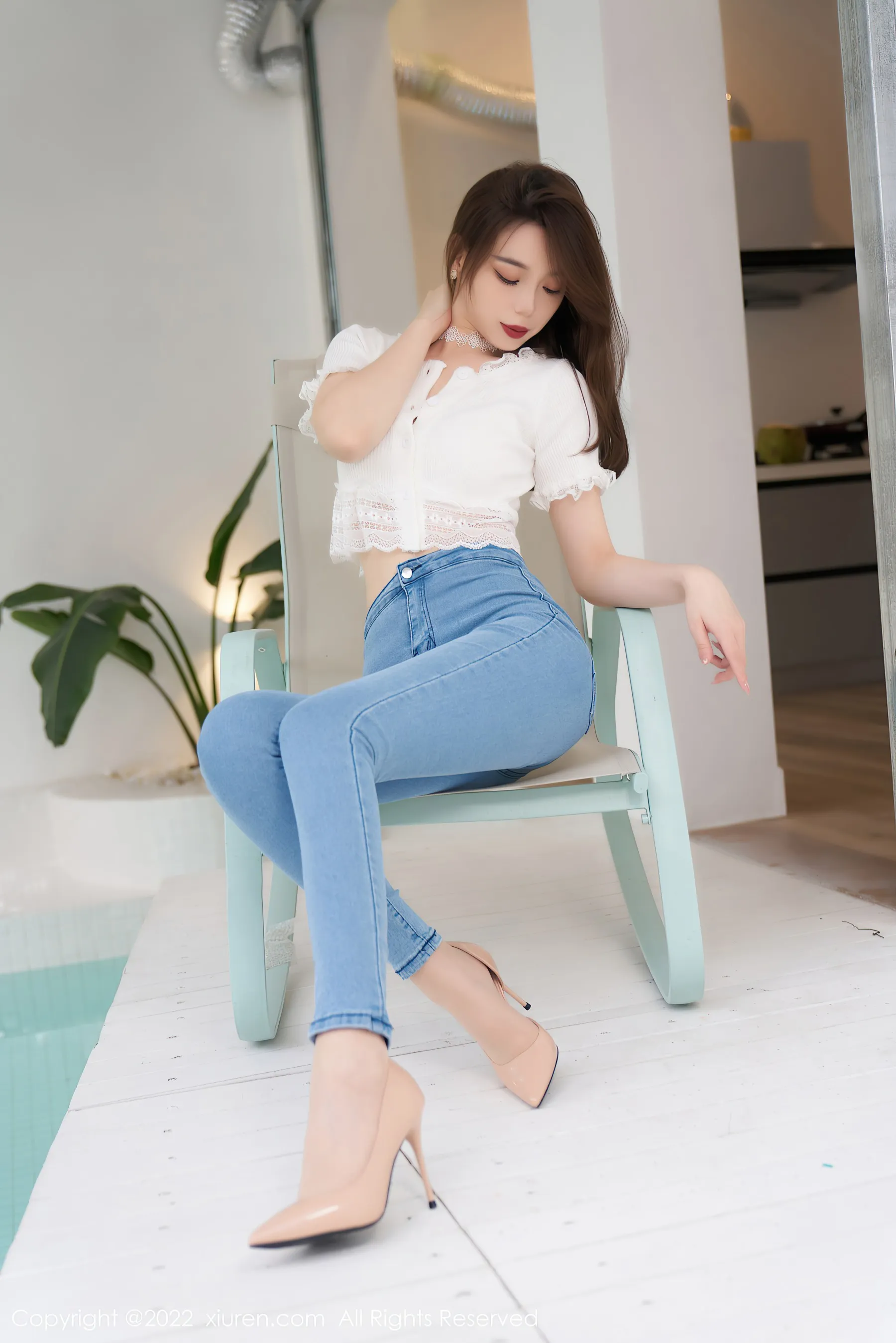 秀人网 No.4633 言沫 牛仔裤美腿插图7