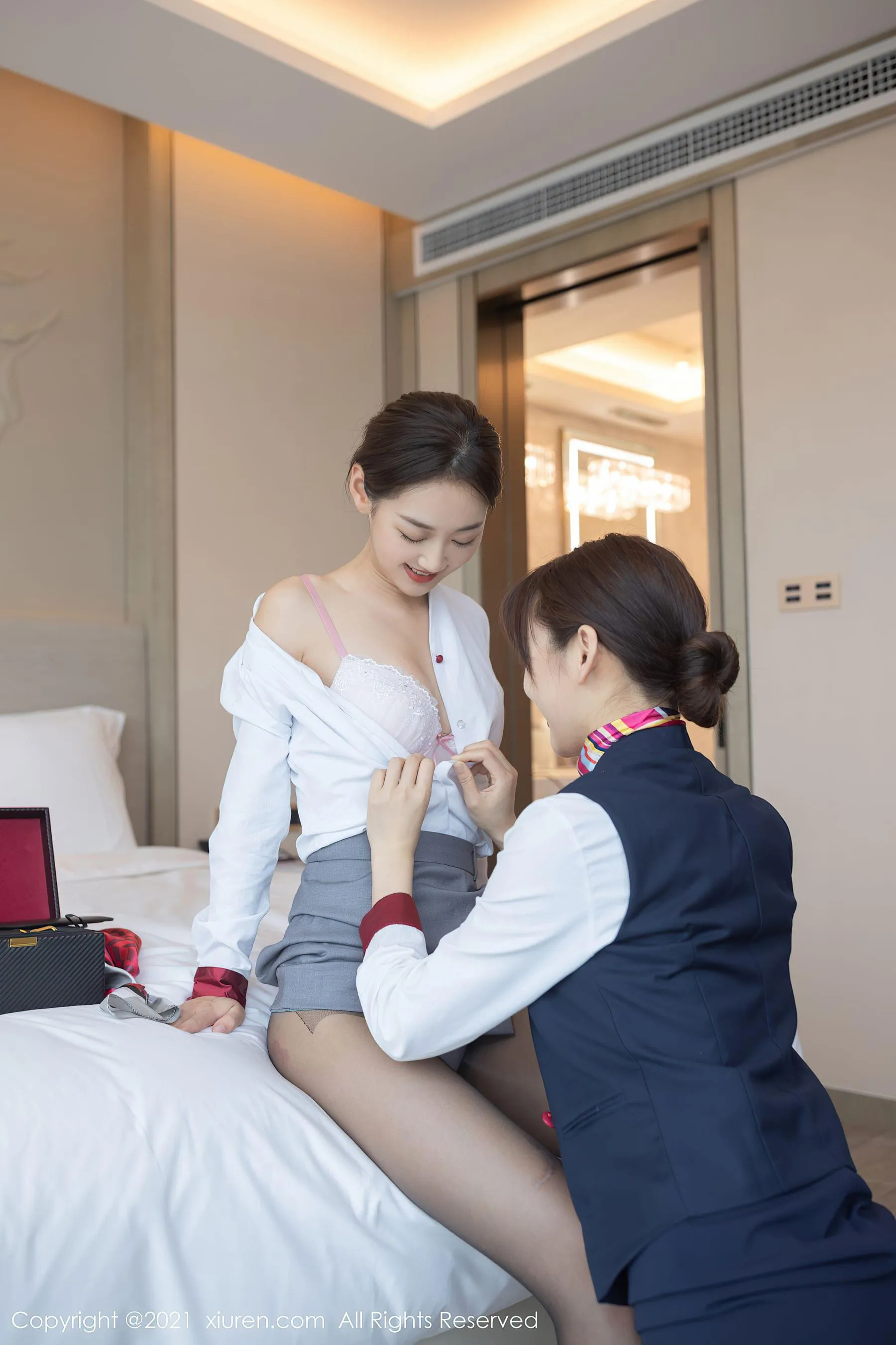 秀人 No.3371 陆萱萱&唐安琪插图3