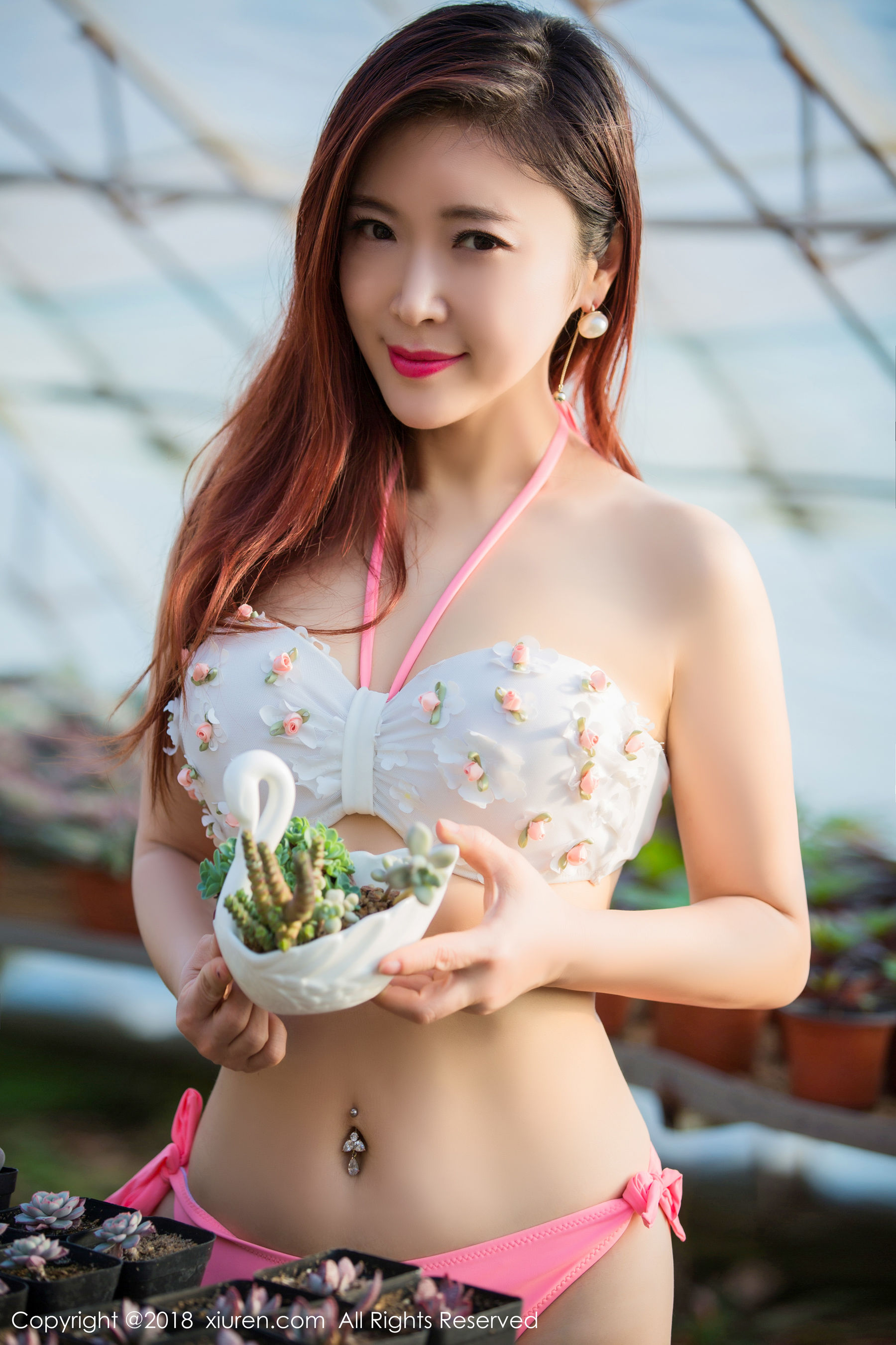 西希白兔《花房》 秀人 No.924插图3