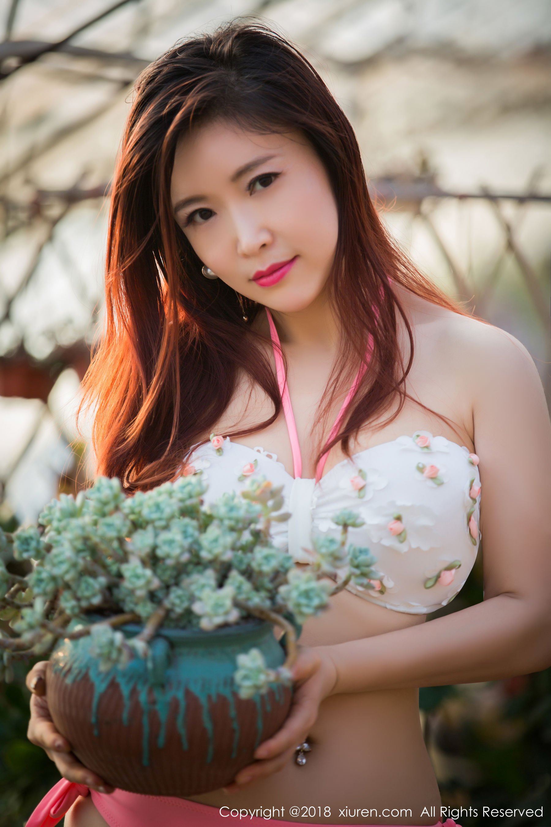 西希白兔《花房》 秀人 No.924插图2