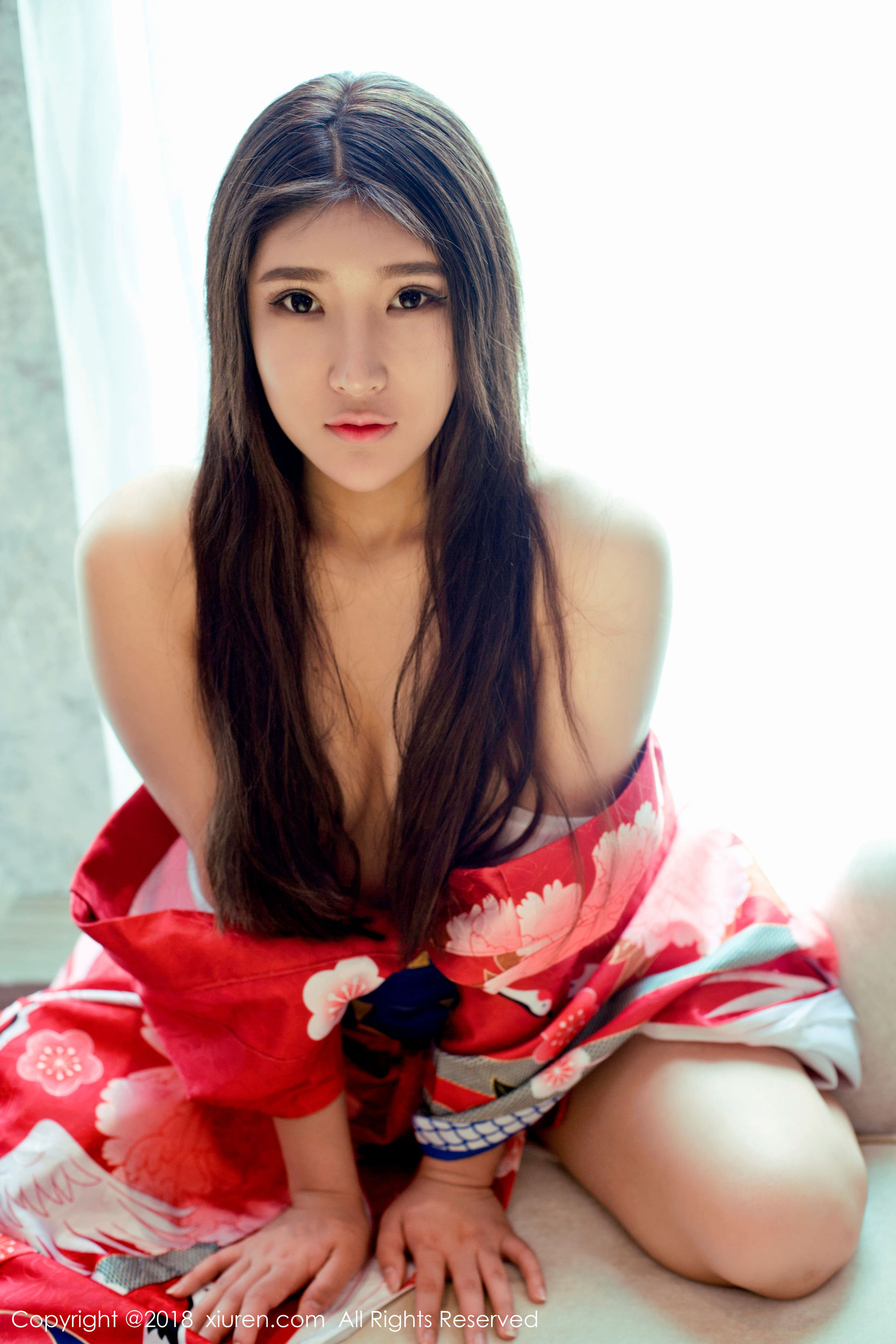 当然是小熊呀《比基尼和日本花魁和服》 秀人网XIUREN No.973插图2