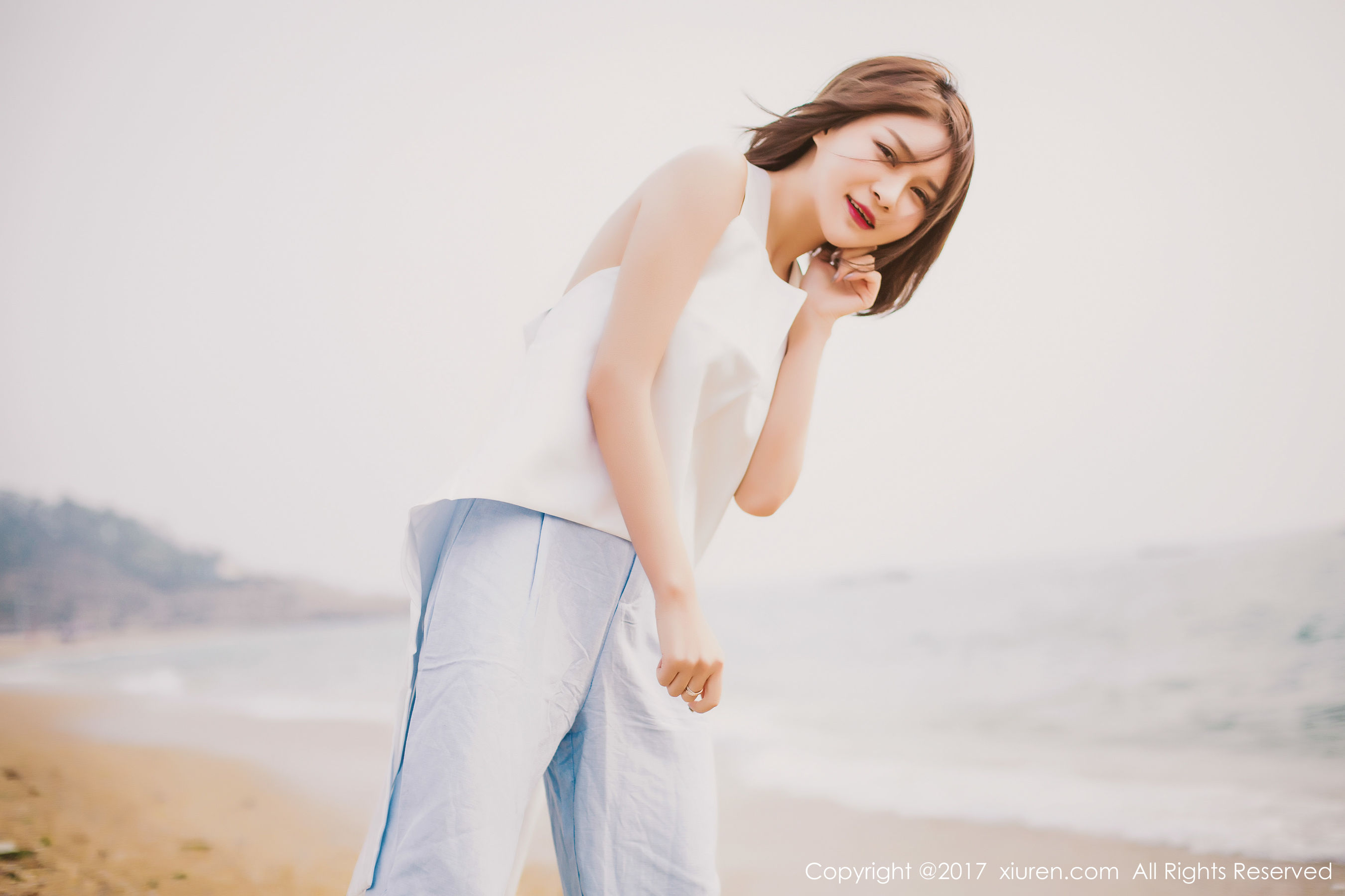 廿十(凯竹)《海边唯美风+性感室内》 秀人 NO.879插图4