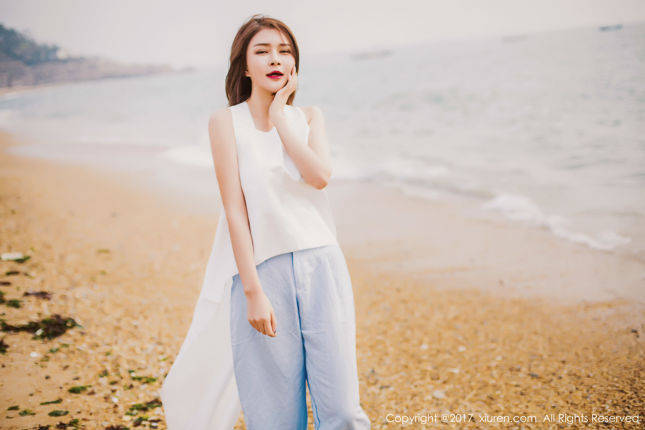 廿十(凯竹)《海边唯美风+性感室内》 秀人 NO.879插图5