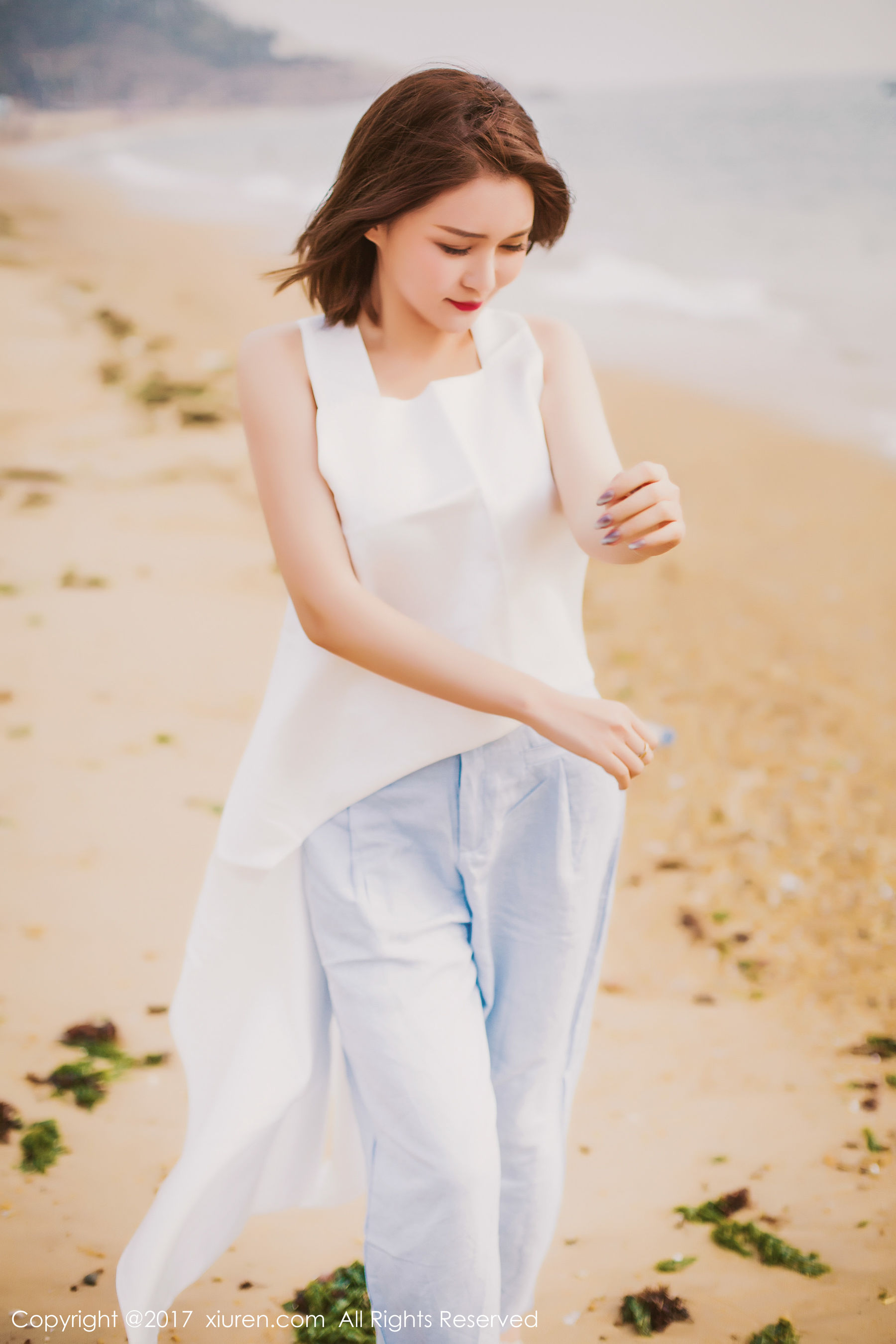 廿十(凯竹)《海边唯美风+性感室内》 秀人 NO.879插图2