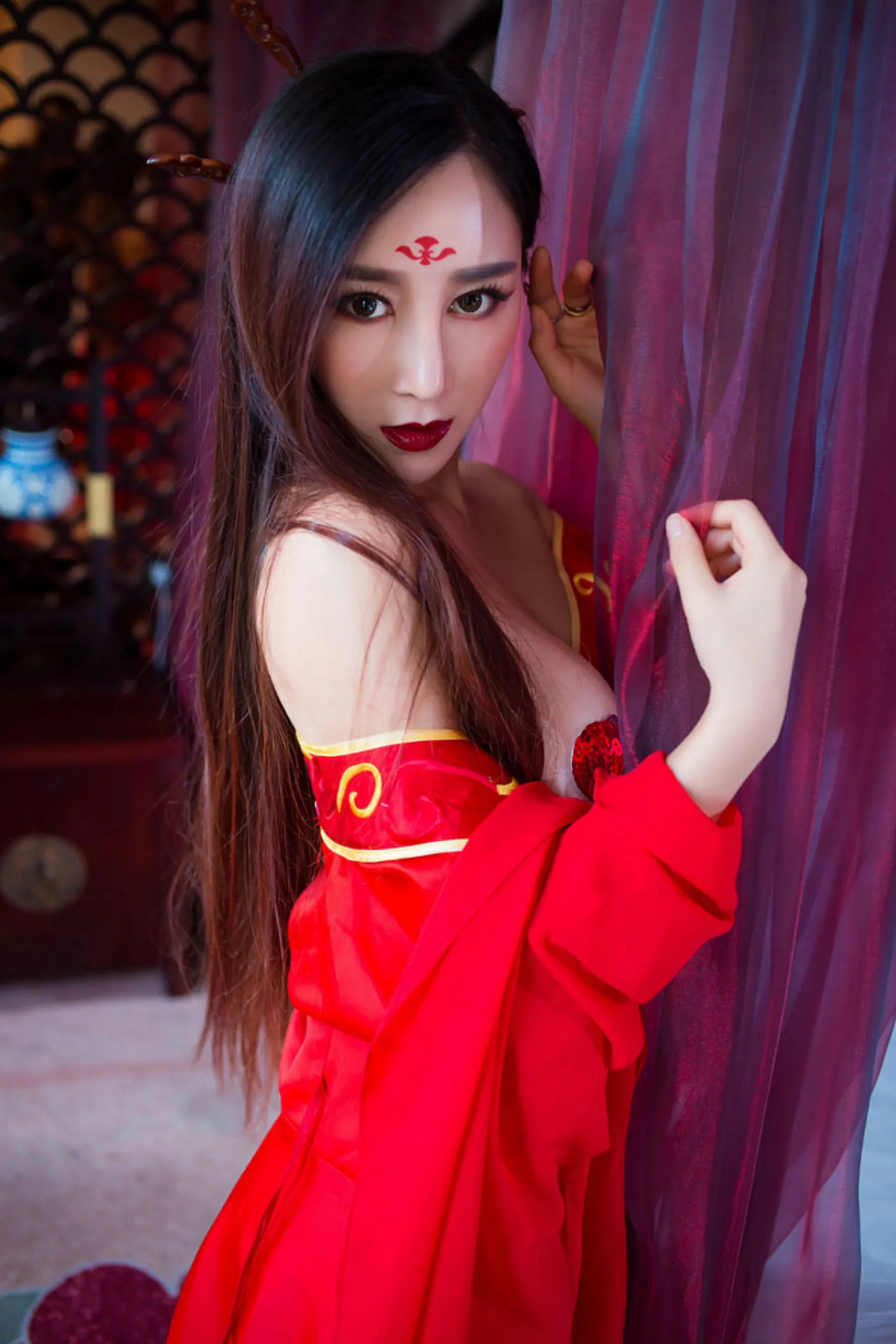 邹晶晶《花千骨 ? 魔化》COS 秀人网 No.382插图3