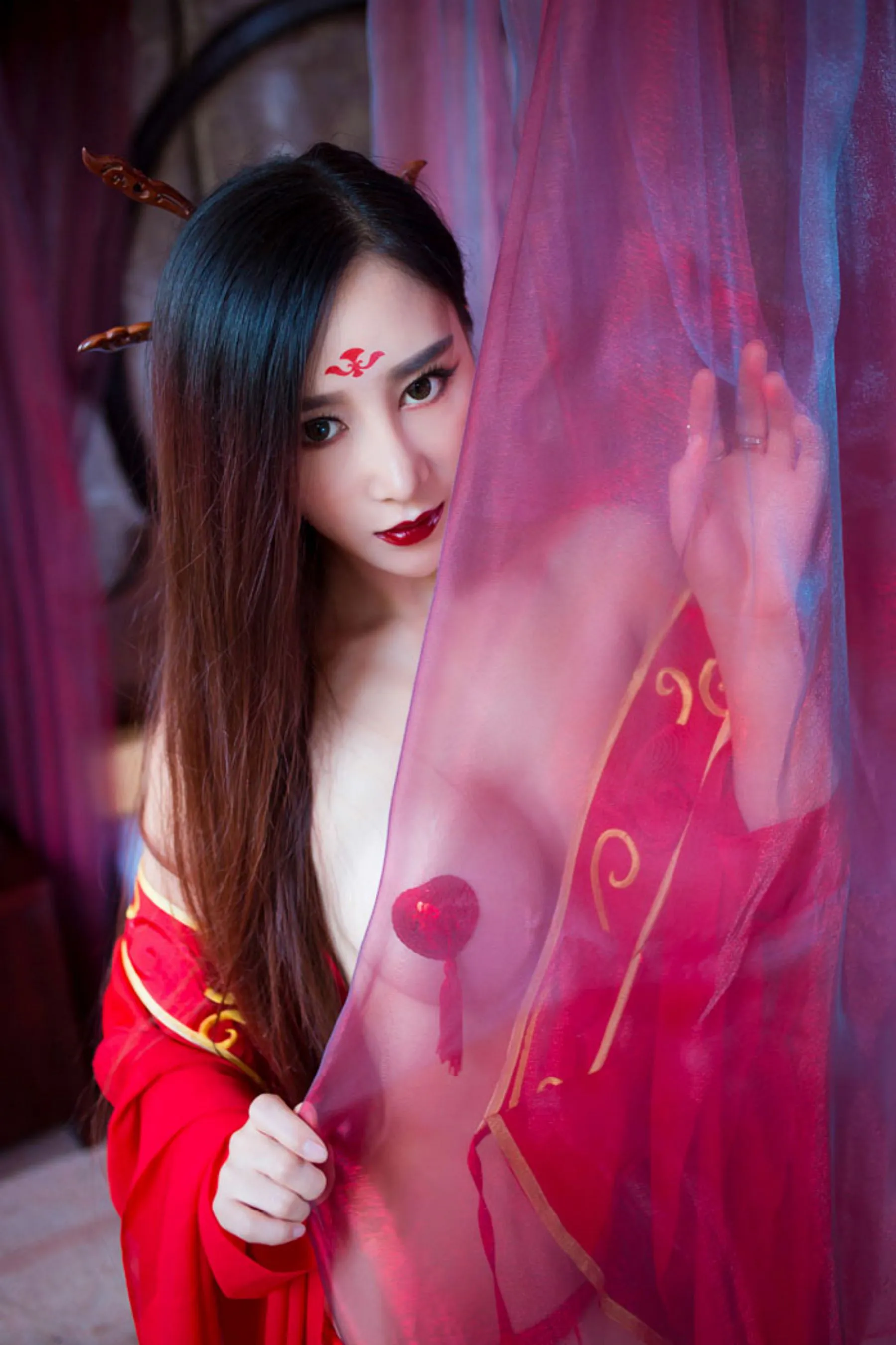 邹晶晶《花千骨 ? 魔化》COS 秀人网 No.382插图5