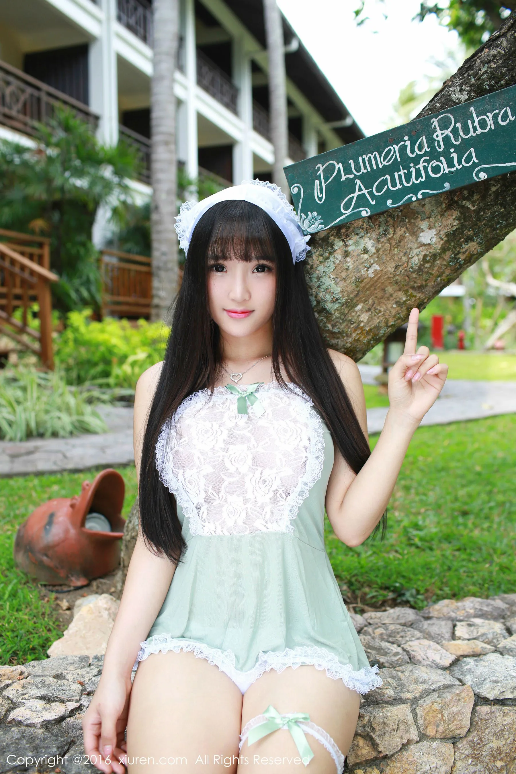 夏瑶baby《清新女仆装+可爱内衣》 秀人网 No.463插图4