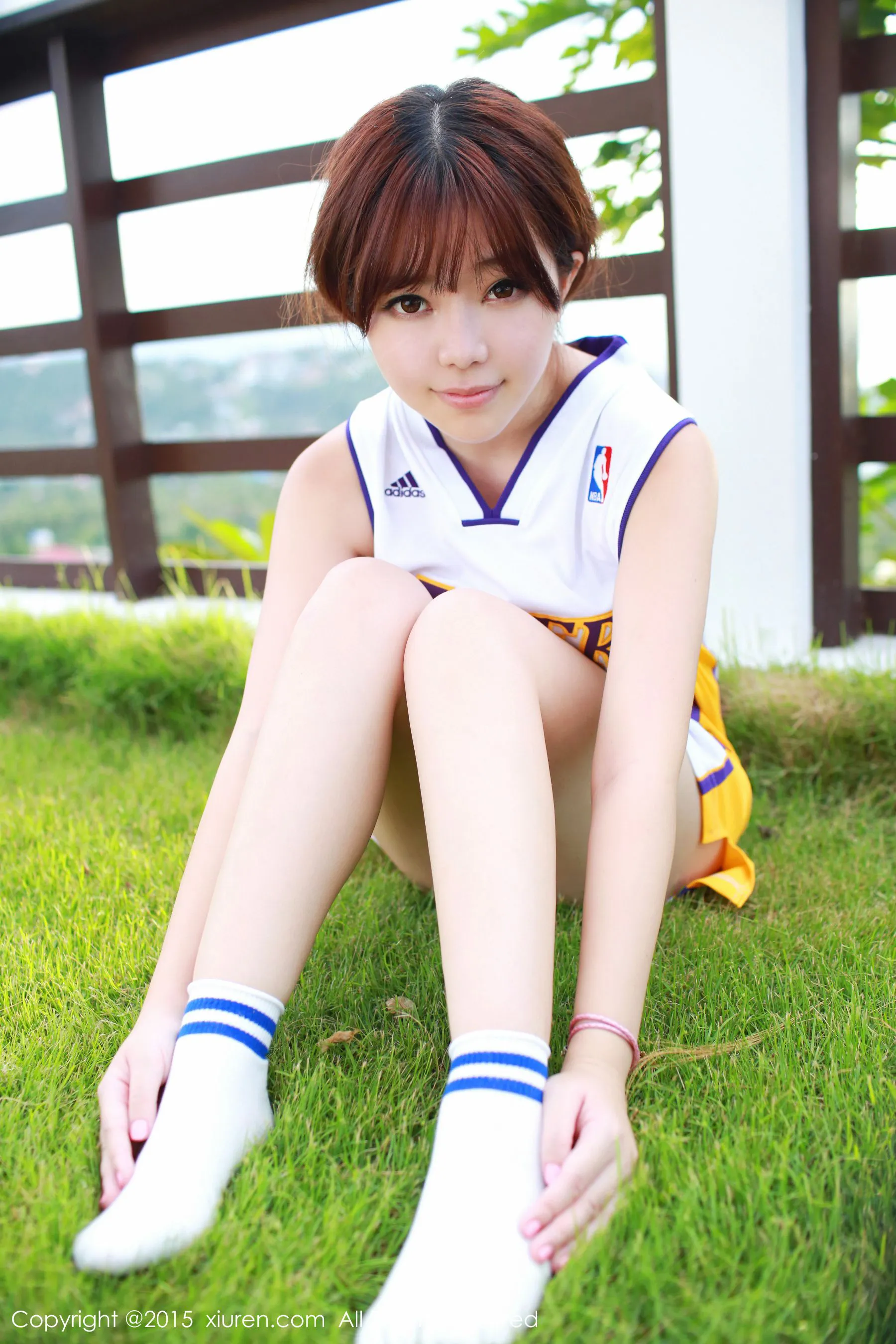 刘飞儿Faye《科比篮球服+布条内衣》 秀人网 No.452插图4