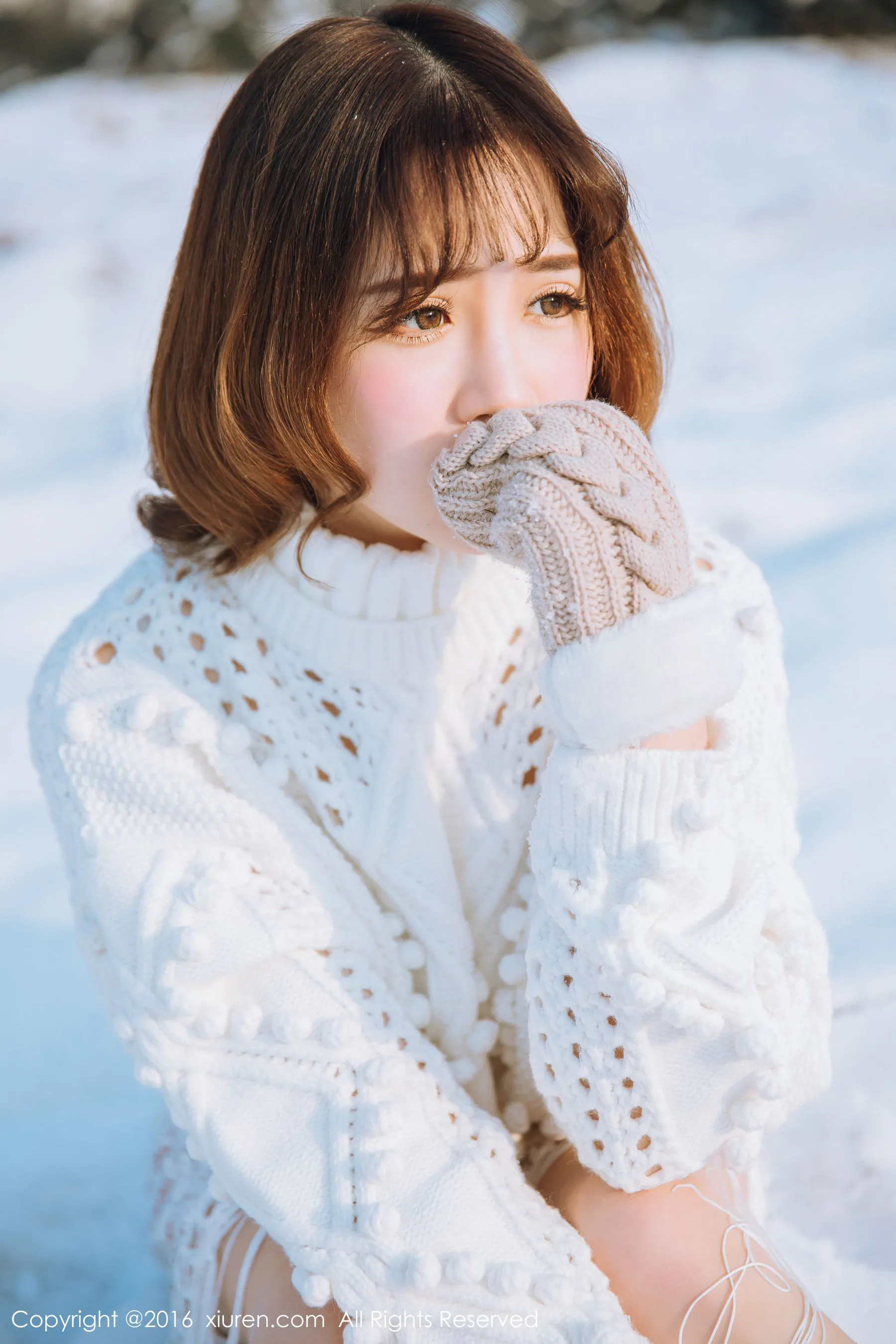 徐cake《新春雪景套图》 秀人网 No.484|图集秀