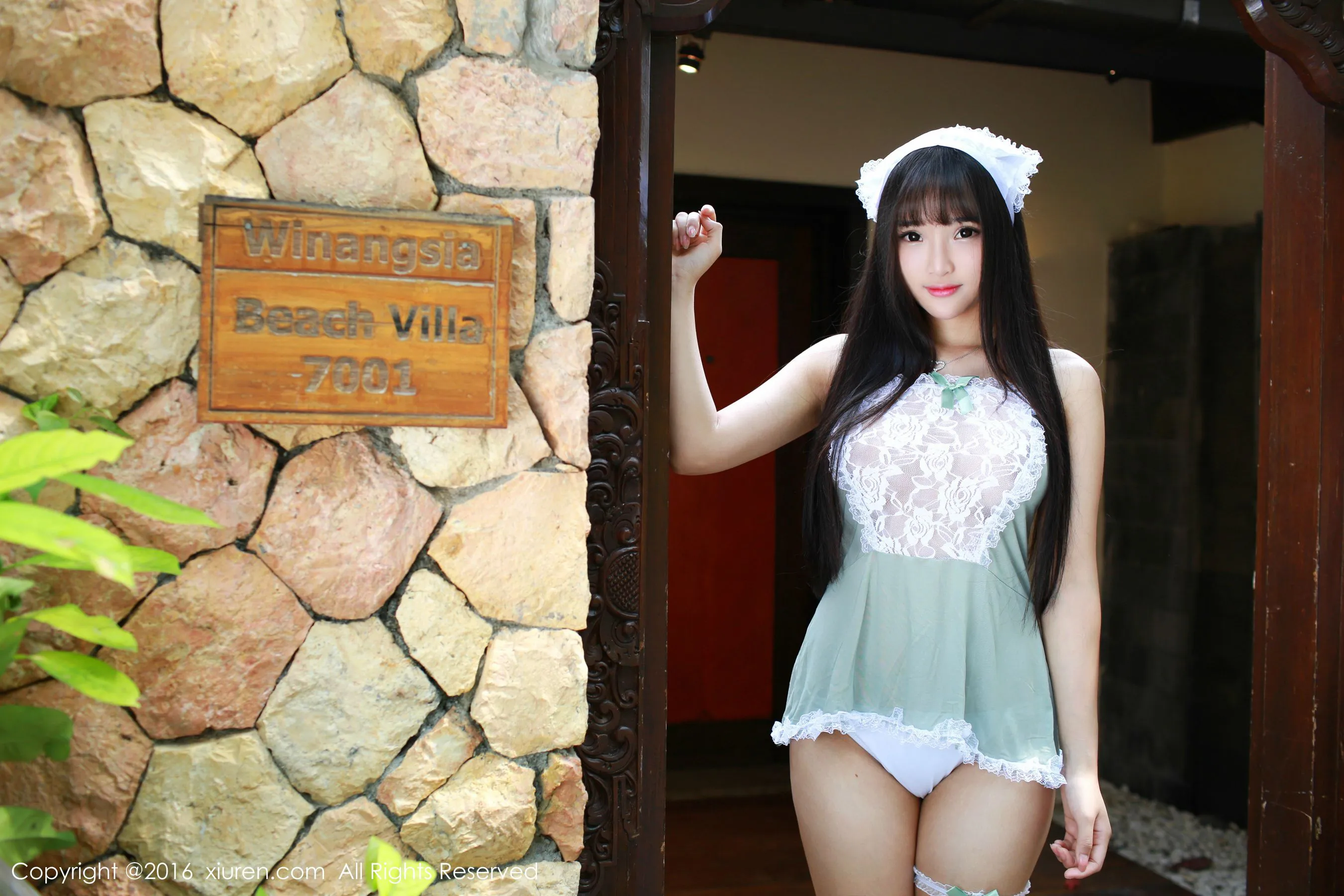 夏瑶baby《清新女仆装+可爱内衣》 秀人网 No.463插图2