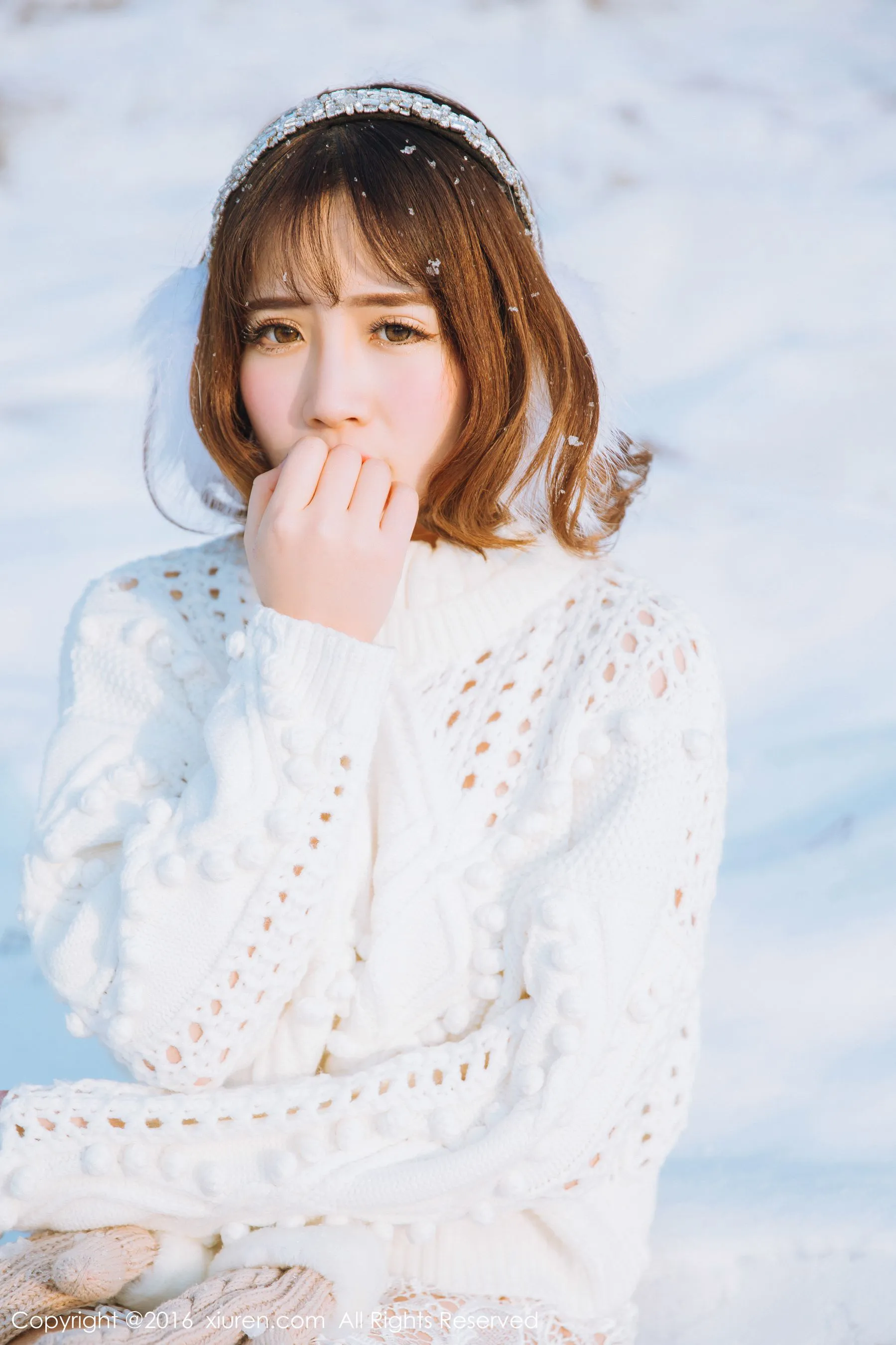 徐cake《新春雪景套图》 秀人网 No.484插图2