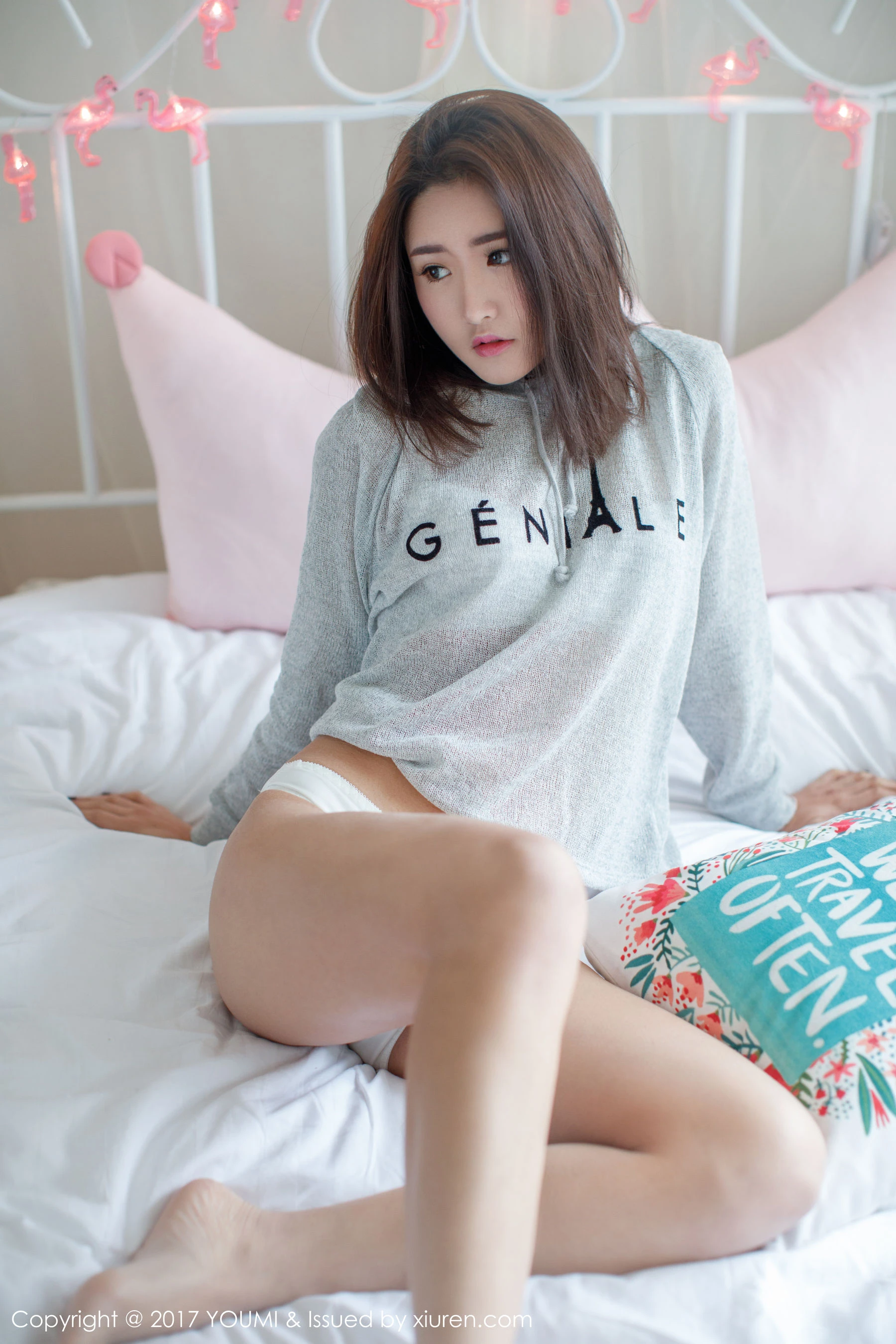 周琰琳LIN《性感蕾丝内衣+护士制服诱惑》 尤蜜荟YouMi Vol.026插图7