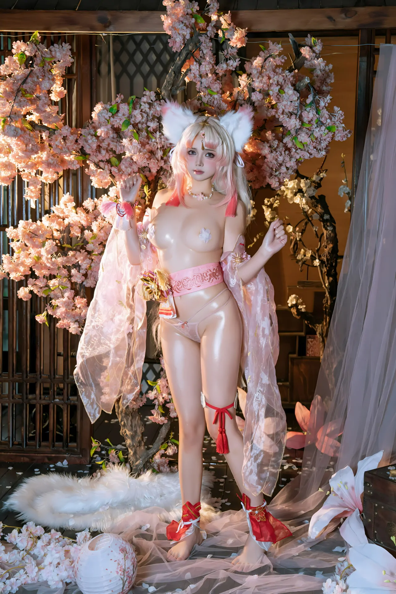 七月喵子 – 胡桃 [50P]插图4