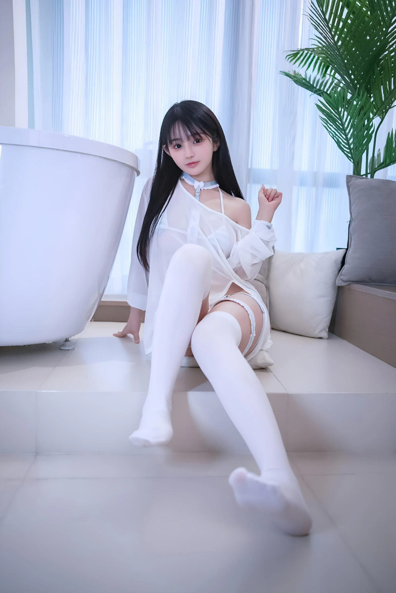 桜井宁宁 – 史莱姆 [121P]插图1