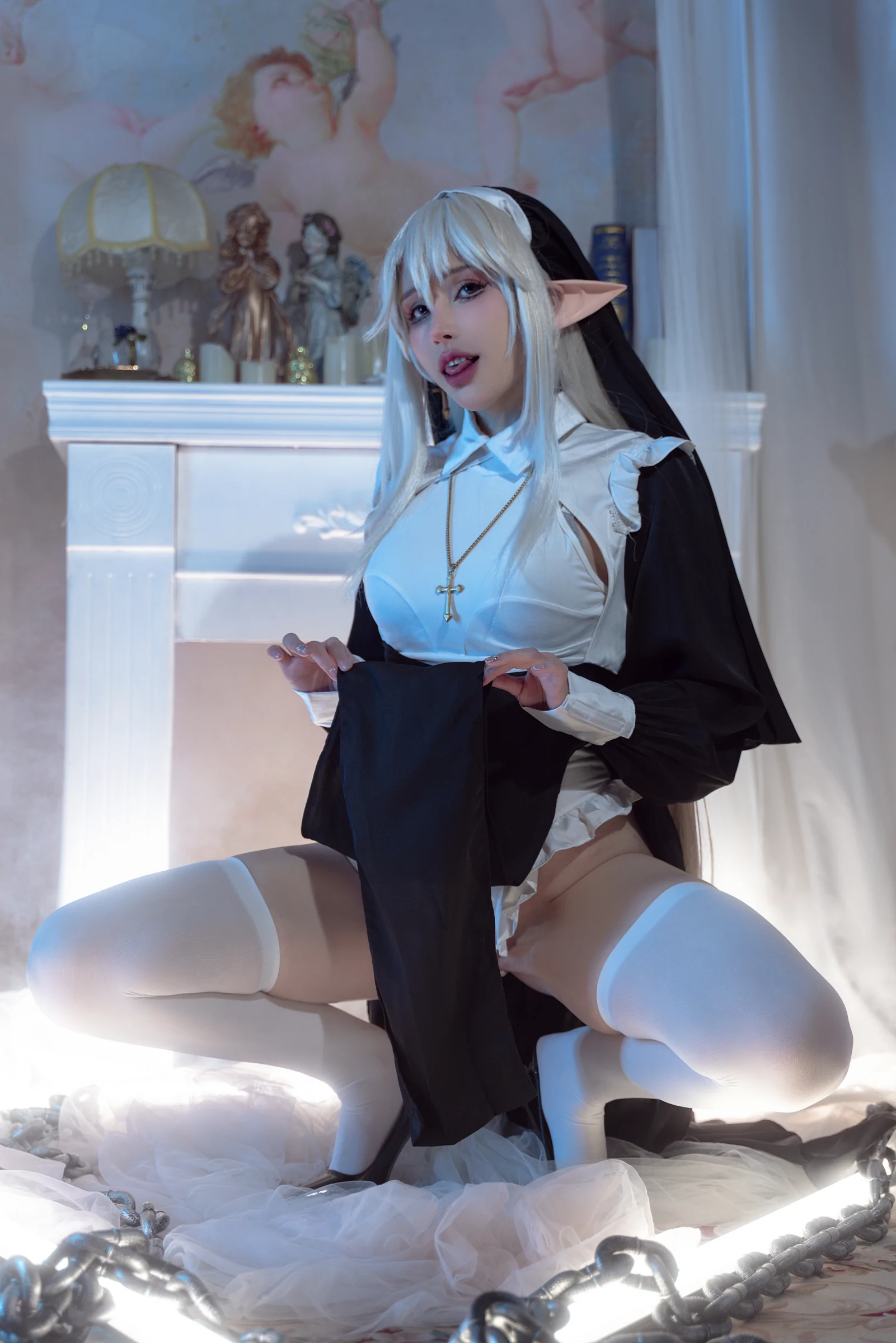 鹿八岁baby – 堕落修女 [61P]插图3