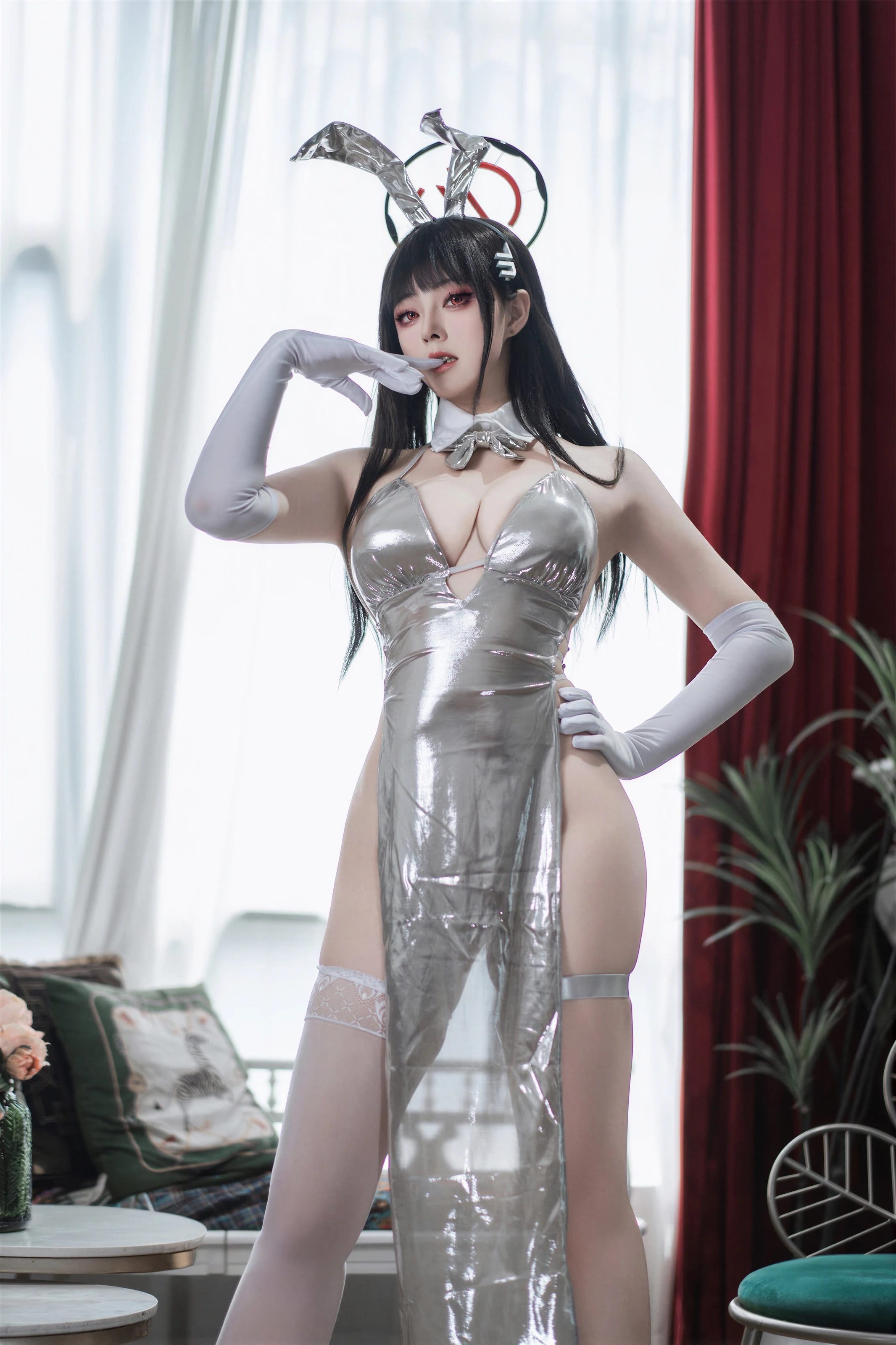 Natsuko夏夏子 - 蔚蓝档案 调月莉音礼服 [72P]|图集秀