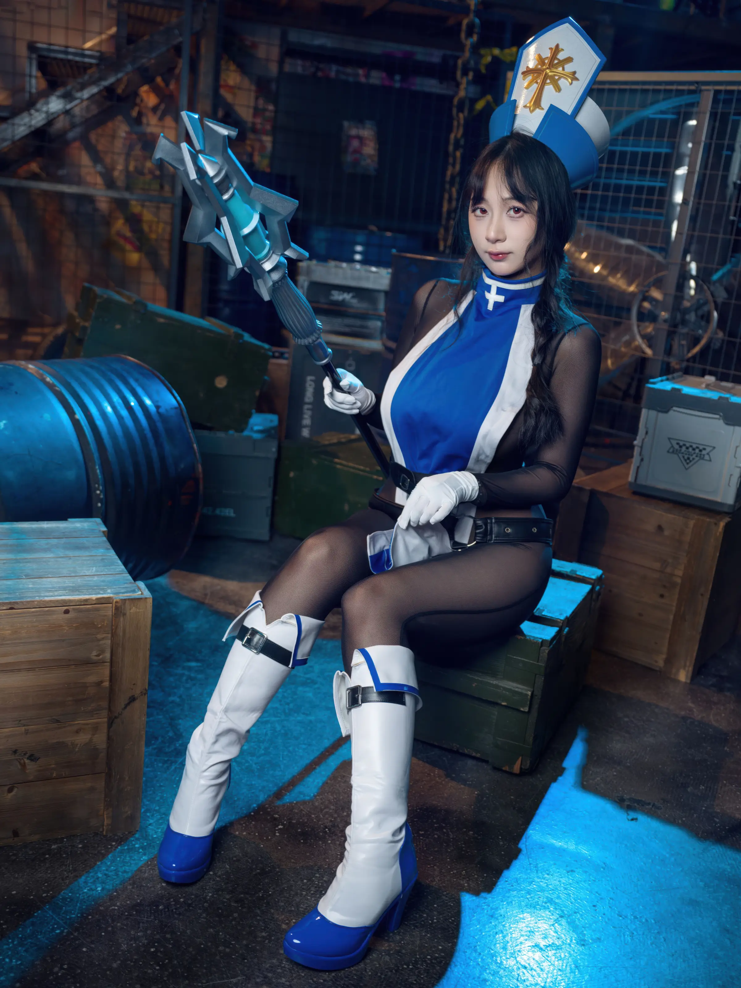 浅安安 – Nikke胜利女神 梅登·冰玫瑰 [84P]插图2