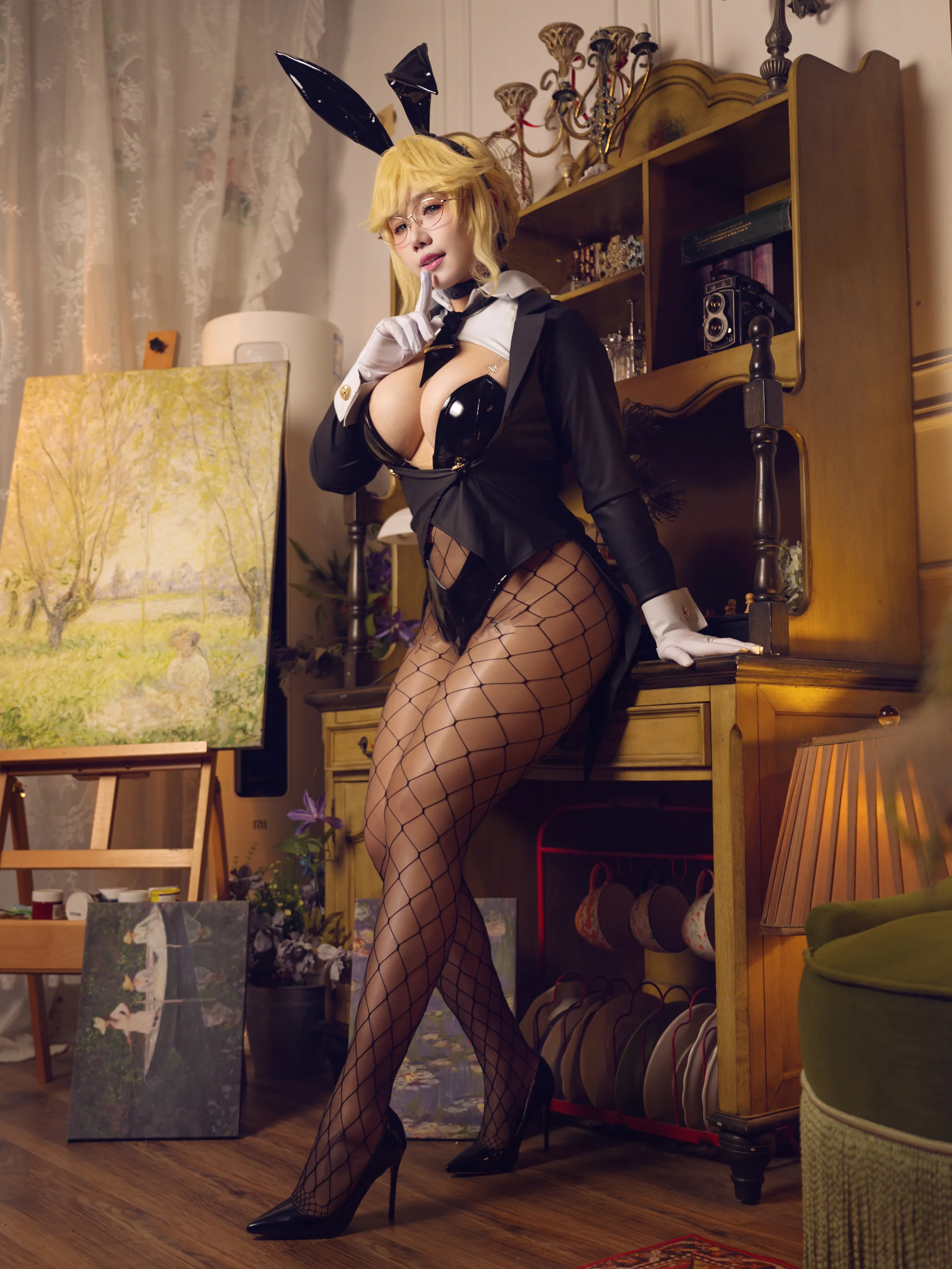 麻花酱 – 胜利女神 妮姬 爱德 兔女郎 [33P]插图3