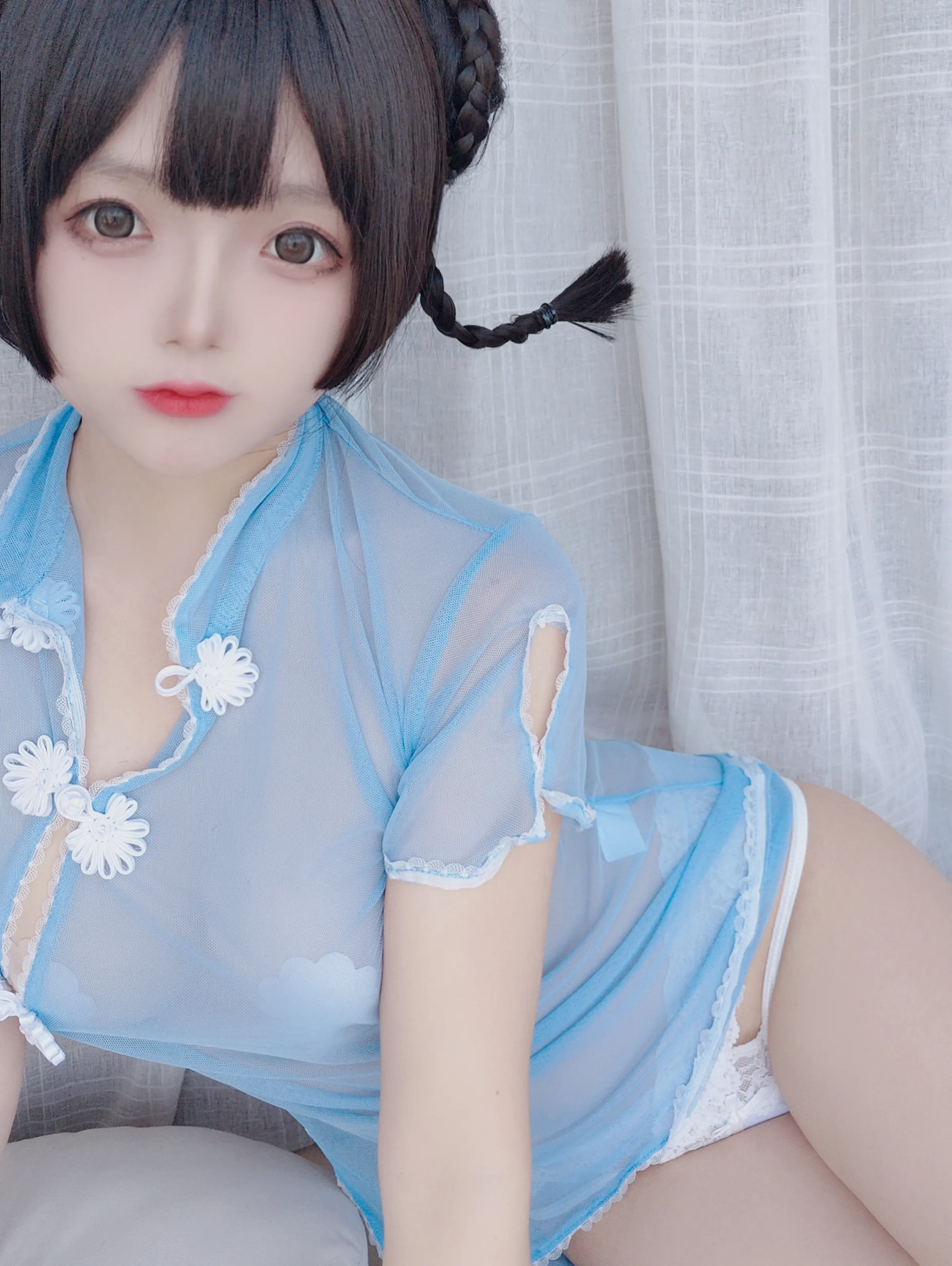 日奈娇 – 透明旗袍自拍 [50P]插图2