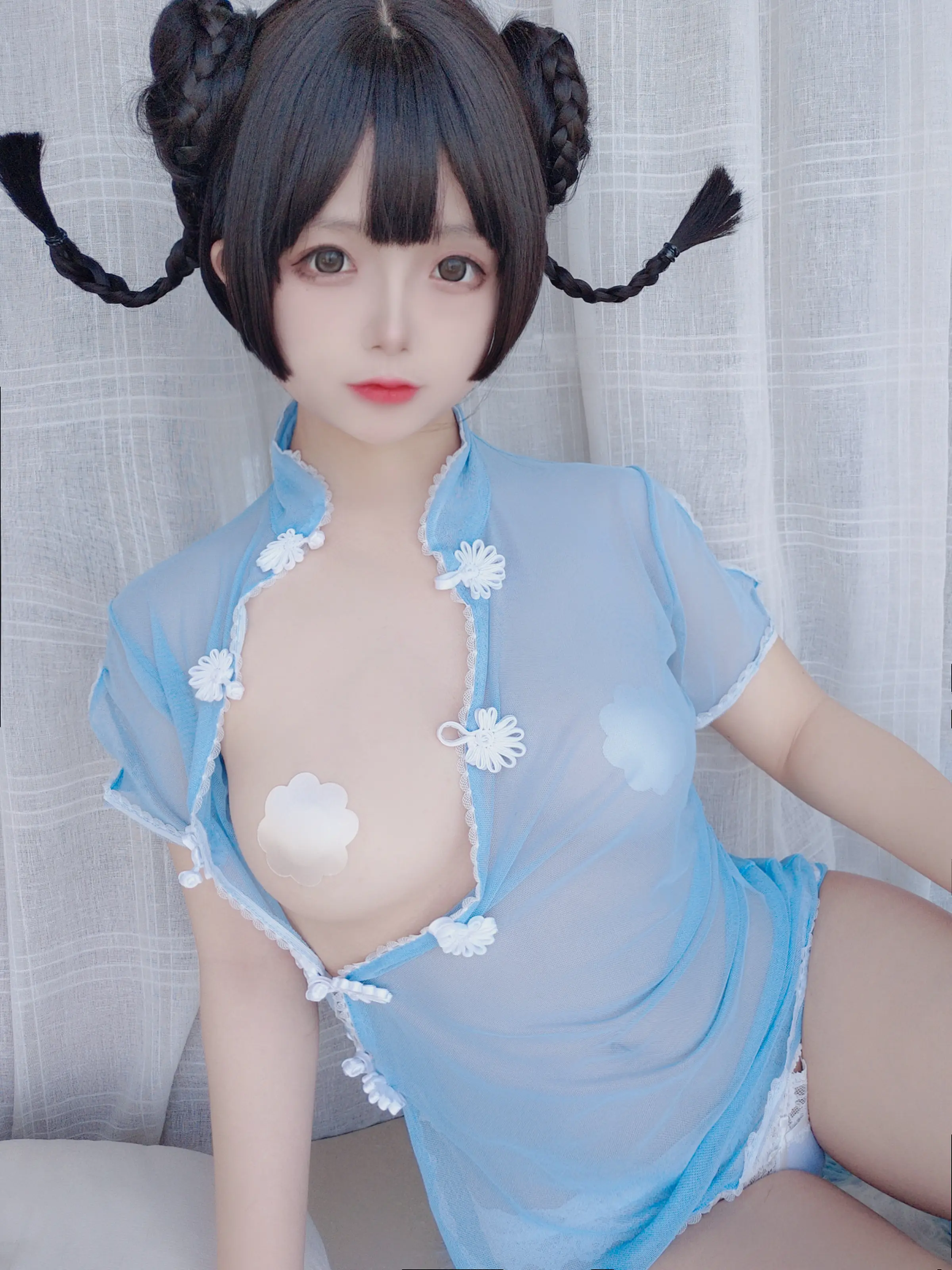 日奈娇 – 透明旗袍自拍 [50P]插图3