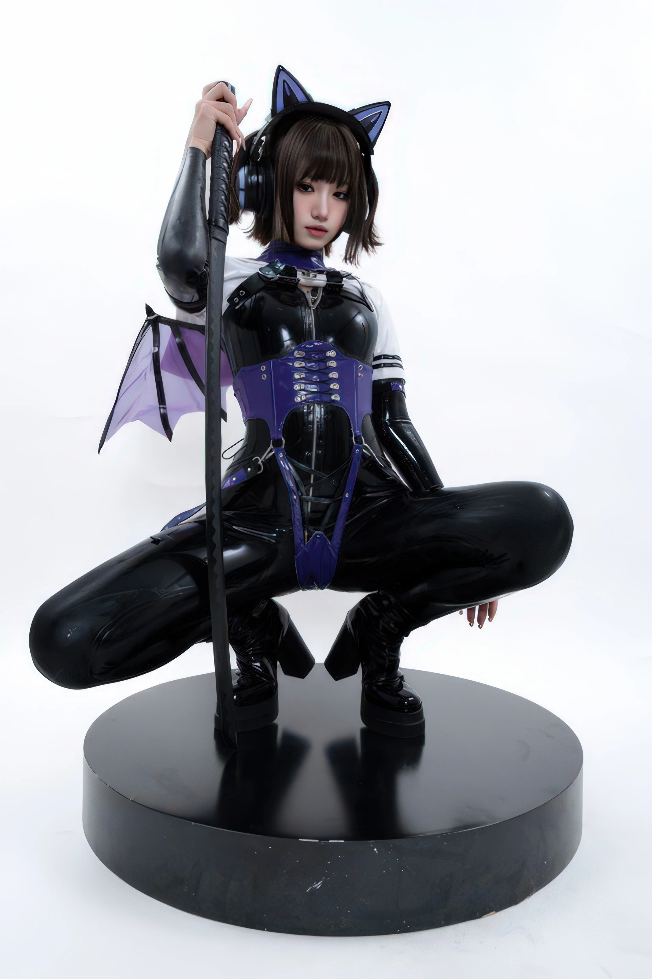 柒柒要乖哦 - 白棚胶衣 [78P]|图集秀