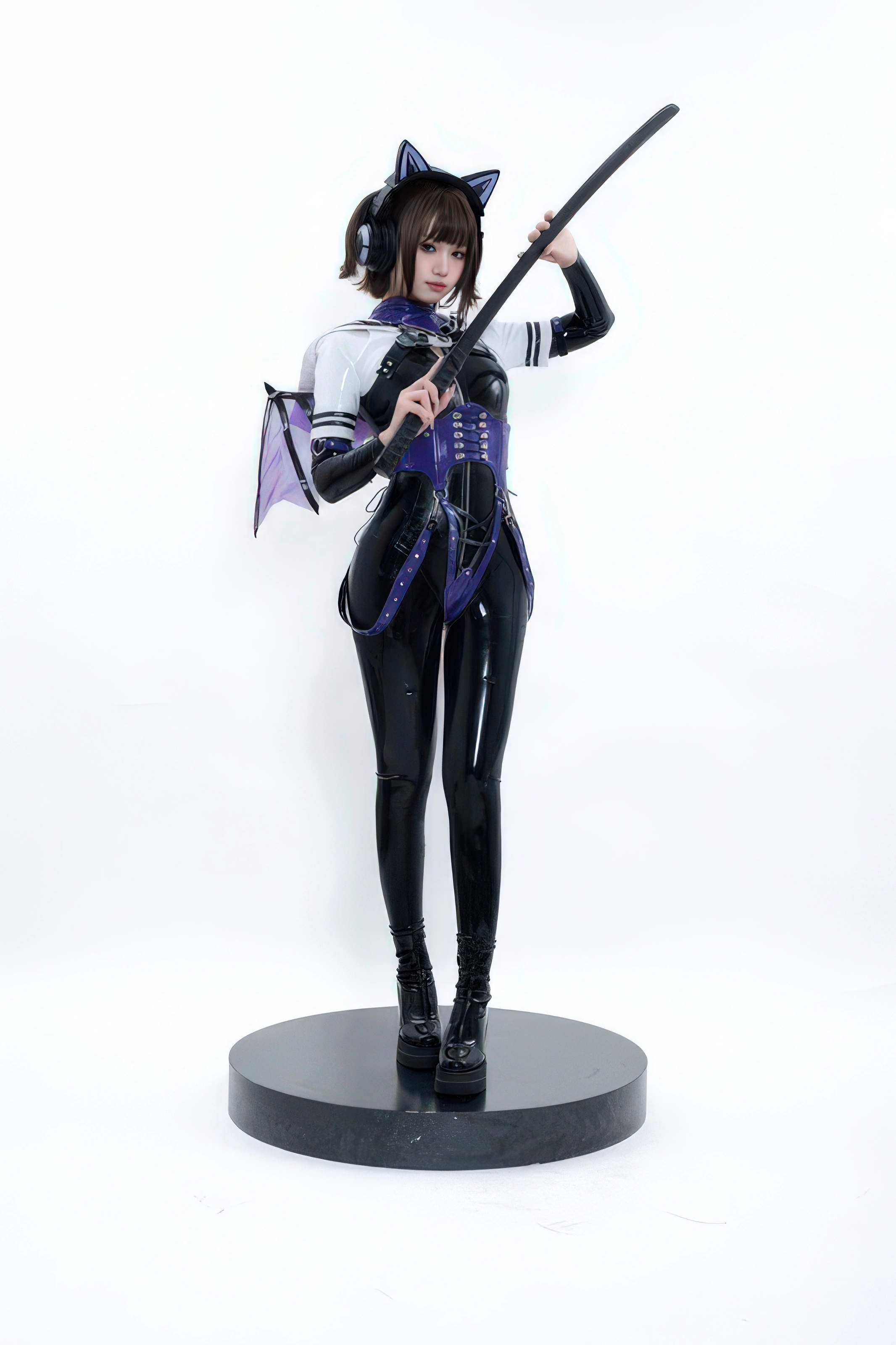 柒柒要乖哦 – 白棚胶衣 [78P]插图1