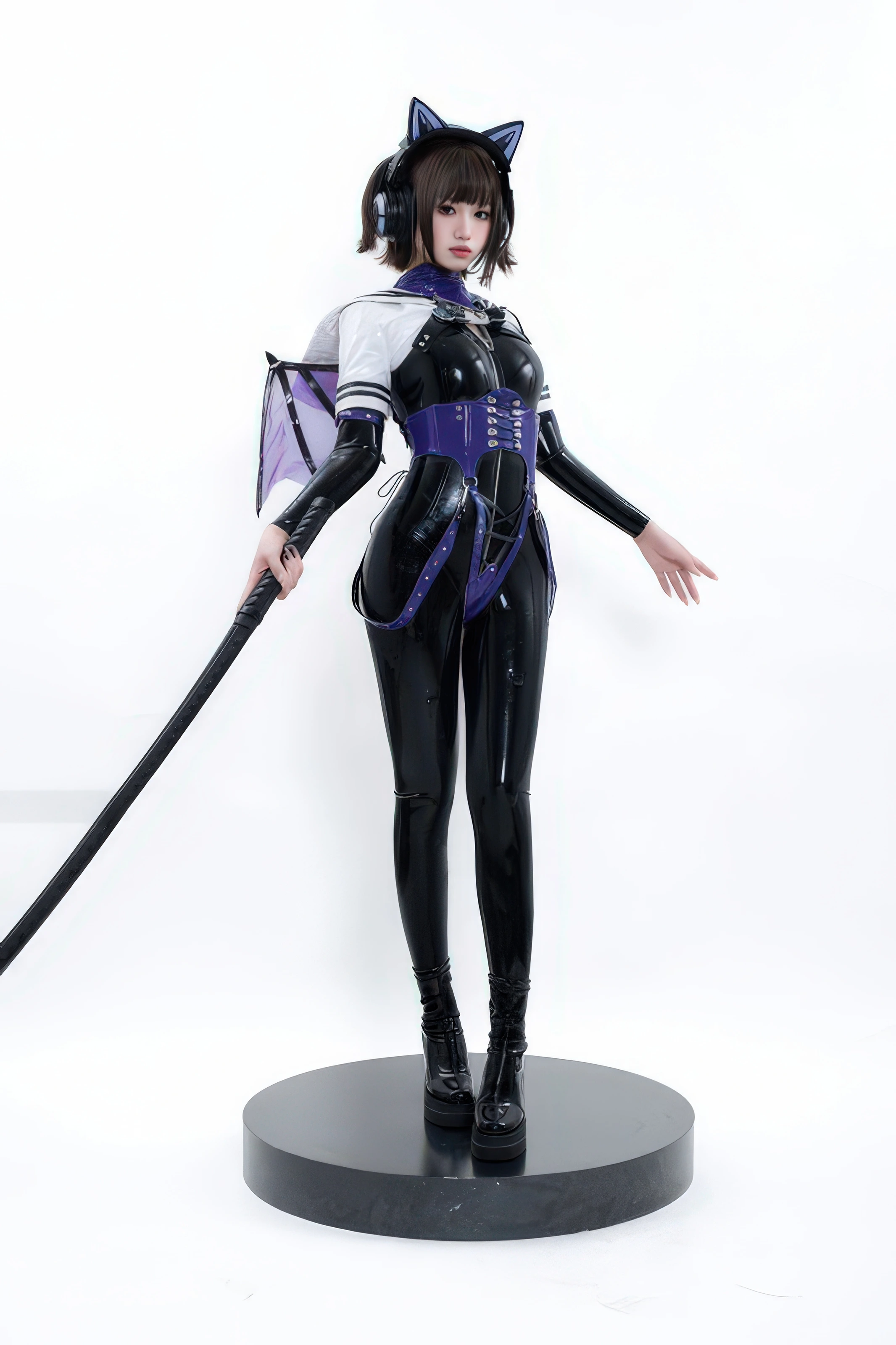 柒柒要乖哦 – 白棚胶衣 [78P]插图2