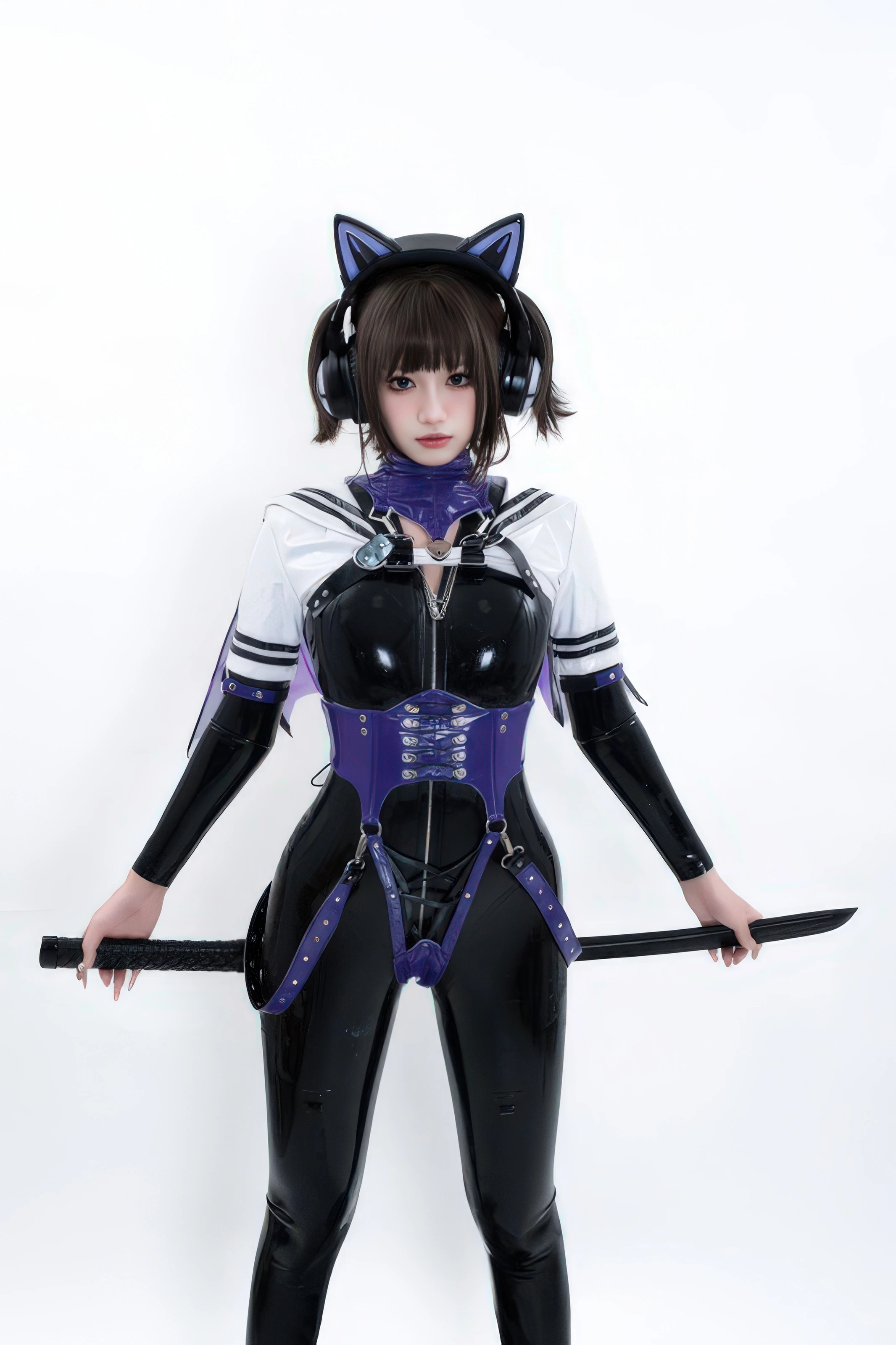 柒柒要乖哦 – 白棚胶衣 [78P]插图4