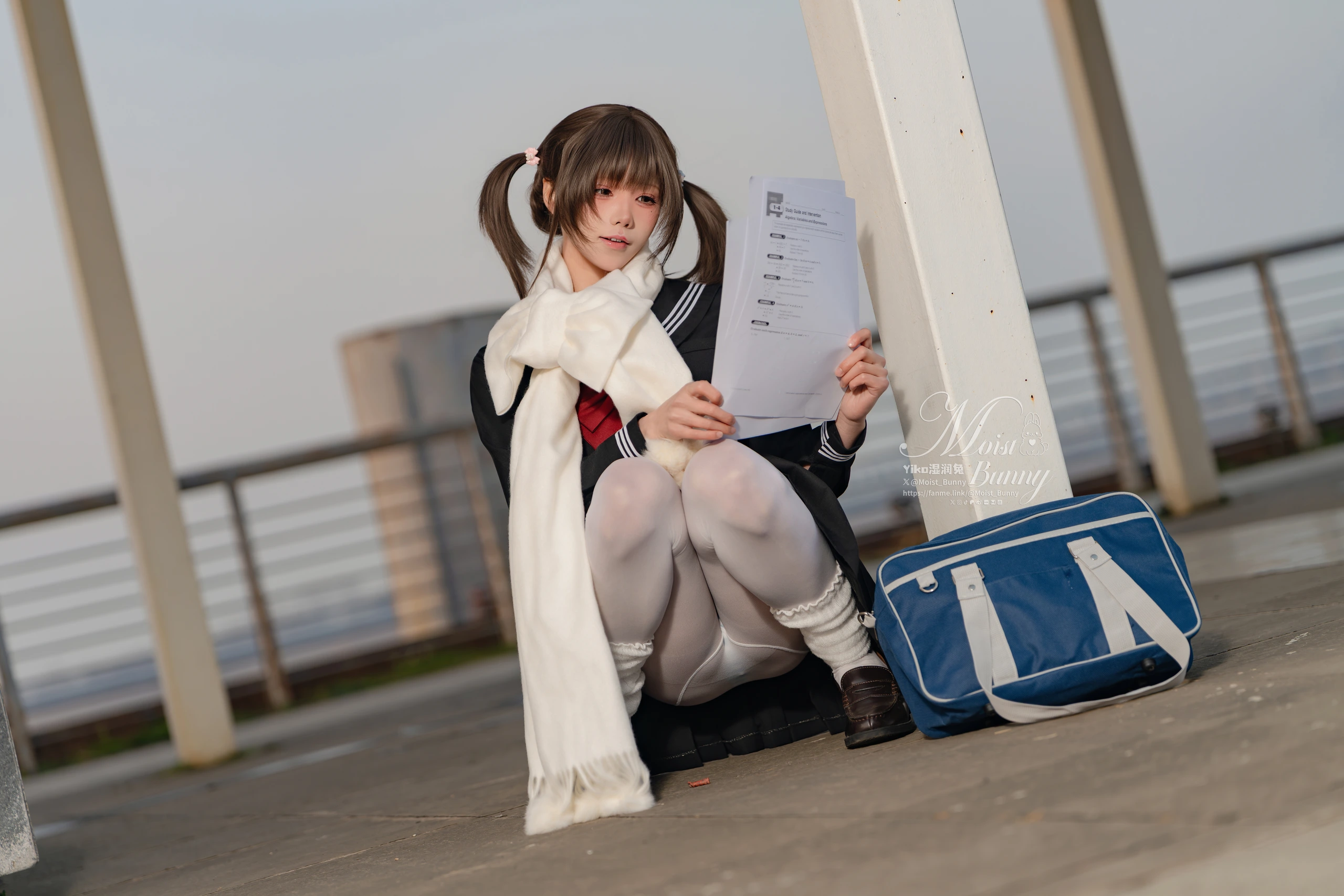 咬一口兔娘(黏黏团子兔) – 放课后の归路 [121P]插图4