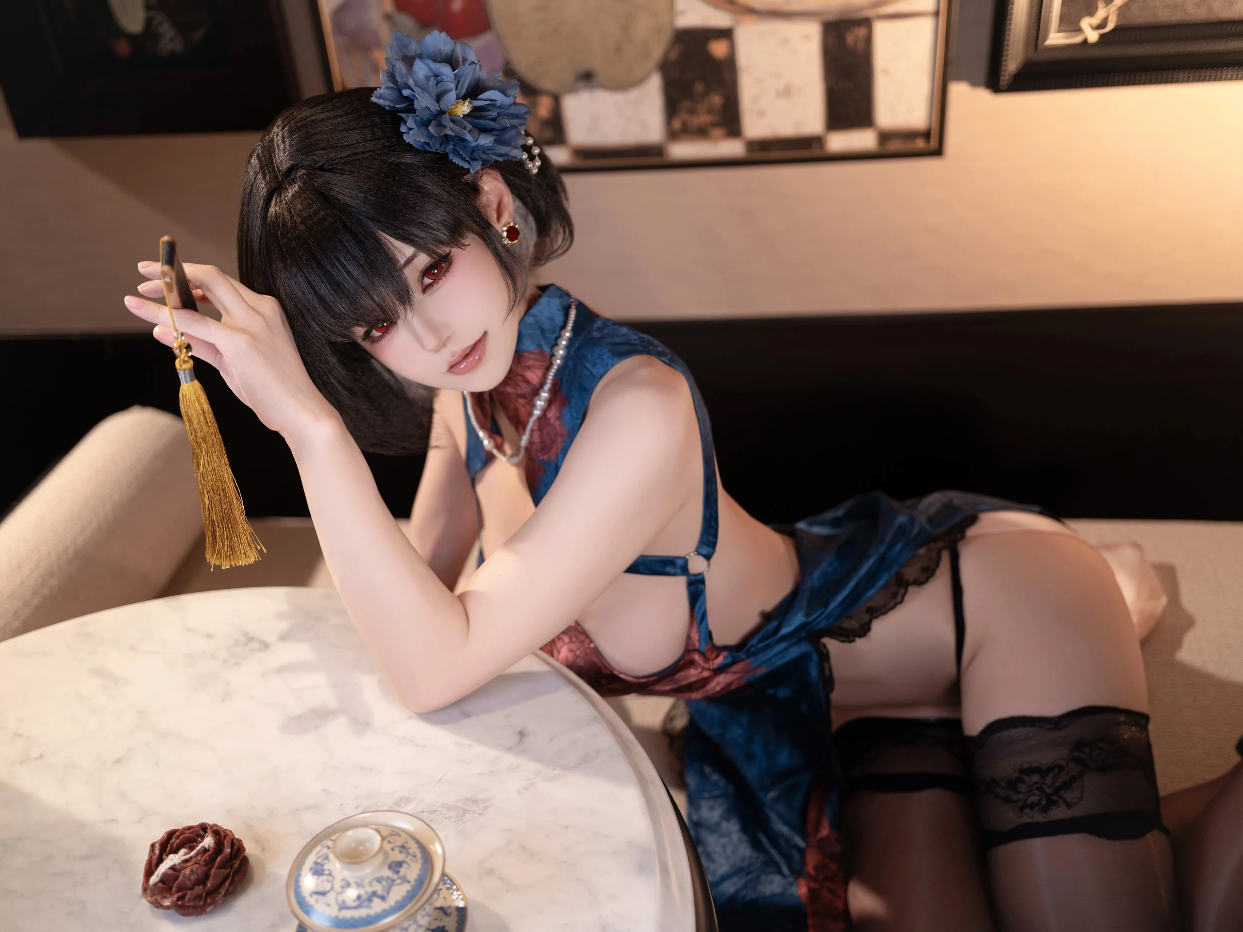 小仓千代w – 碧蓝航线 建武旗袍 [30P]插图1