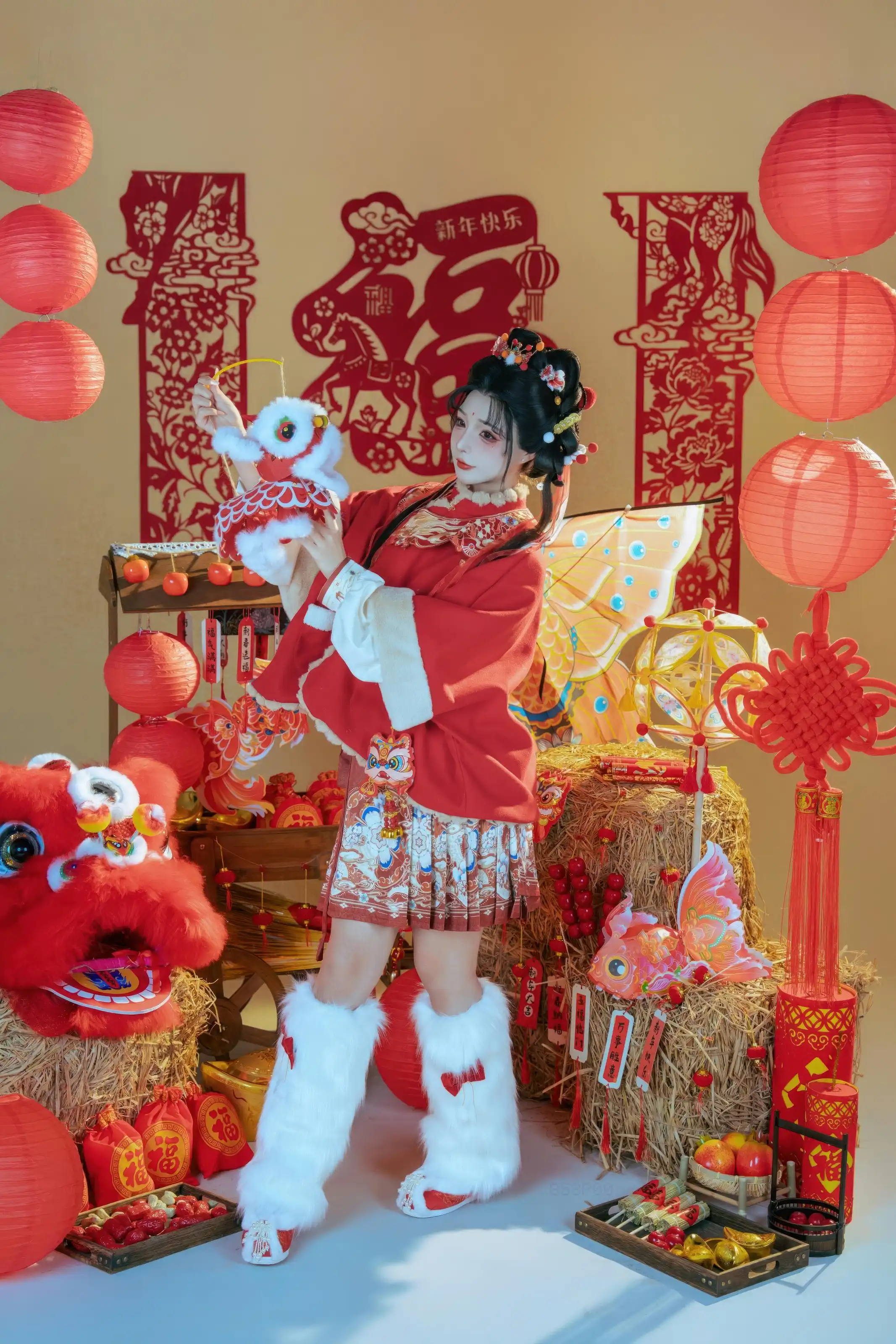 yuuhui玉汇 – 2026新春特辑 醒狮少女[127P]插图2