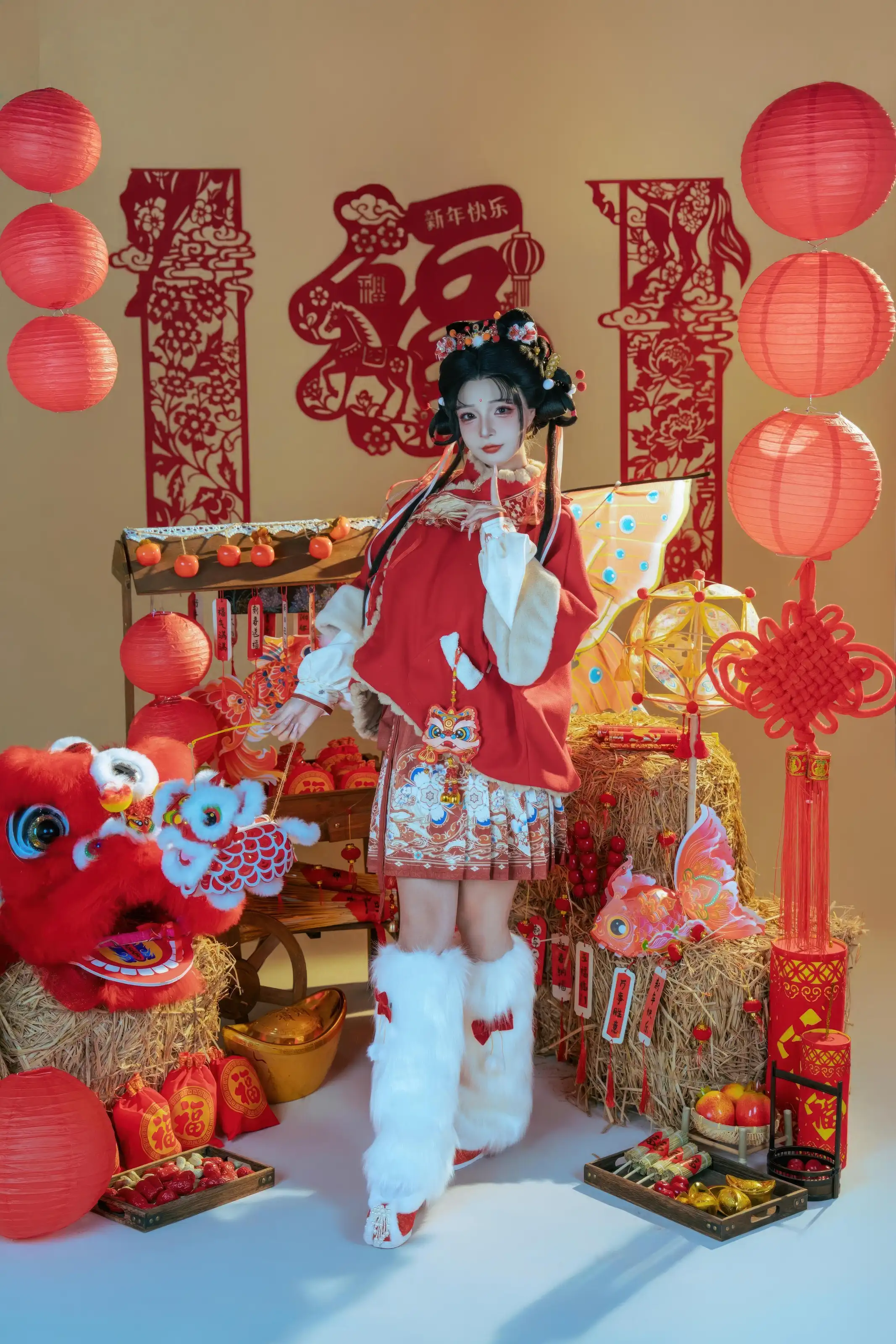 yuuhui玉汇 – 2026新春特辑 醒狮少女[127P]插图3