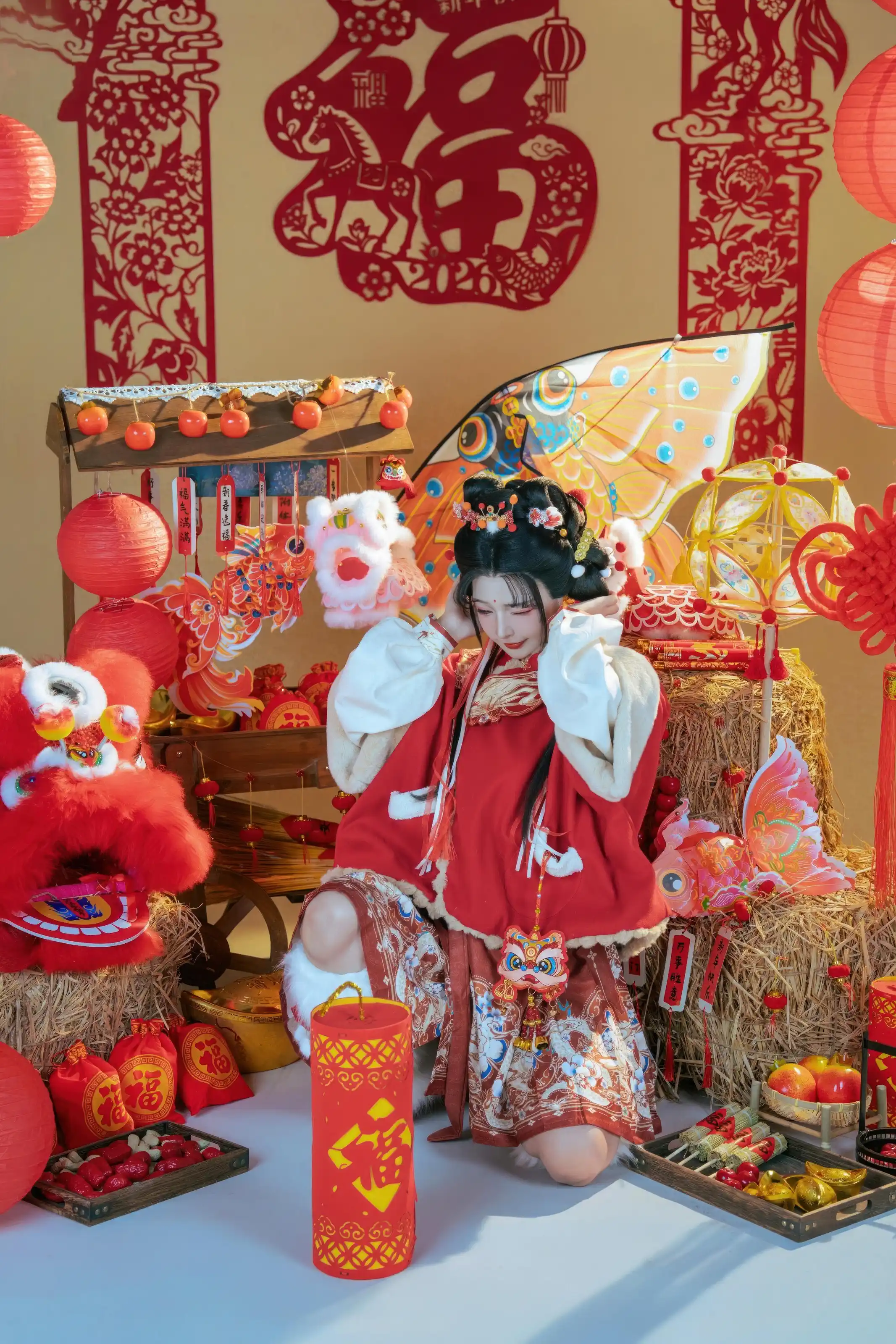 yuuhui玉汇 – 2026新春特辑 醒狮少女[127P]插图4