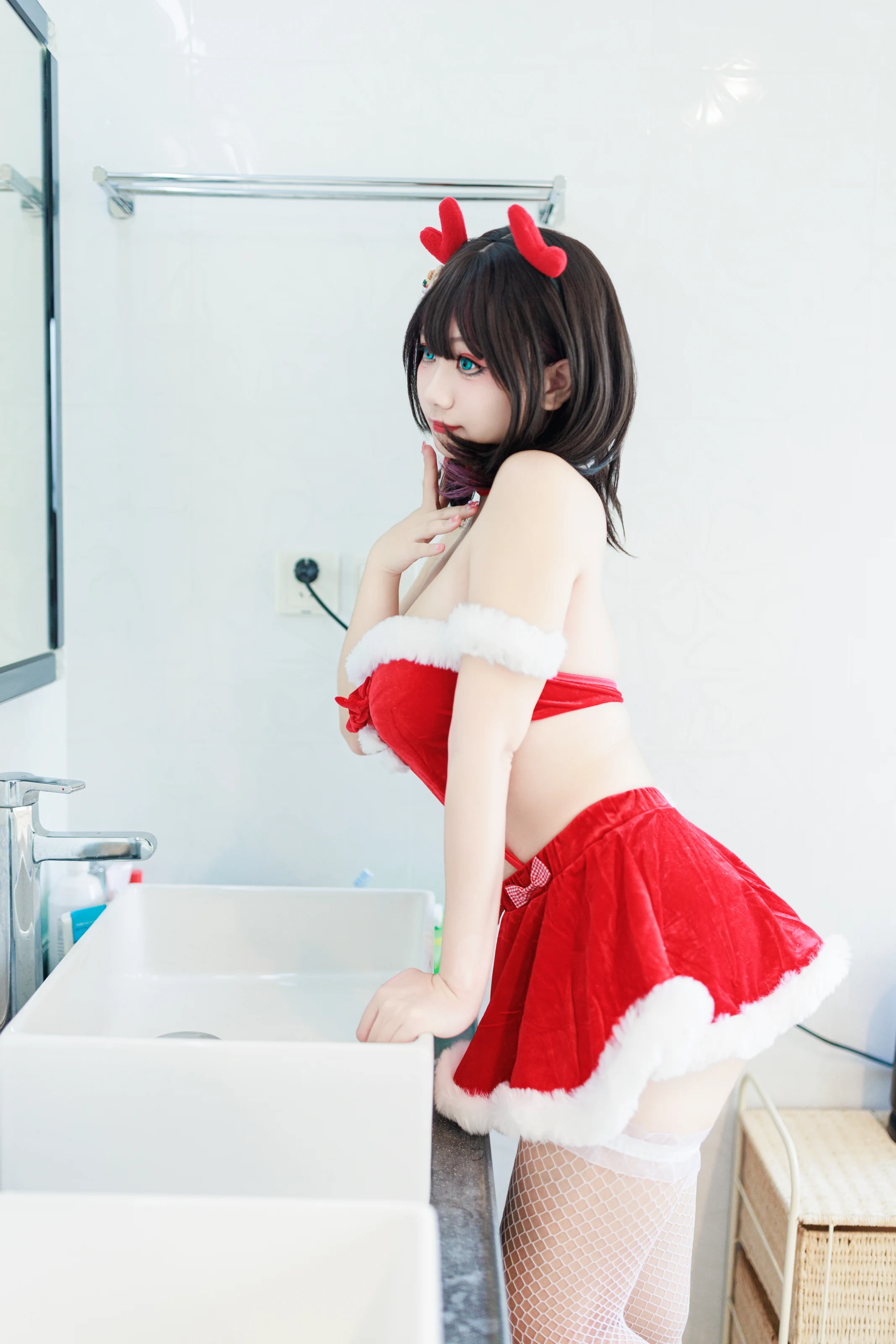 阿雪雪 – 圣诞居家 [83P]插图2