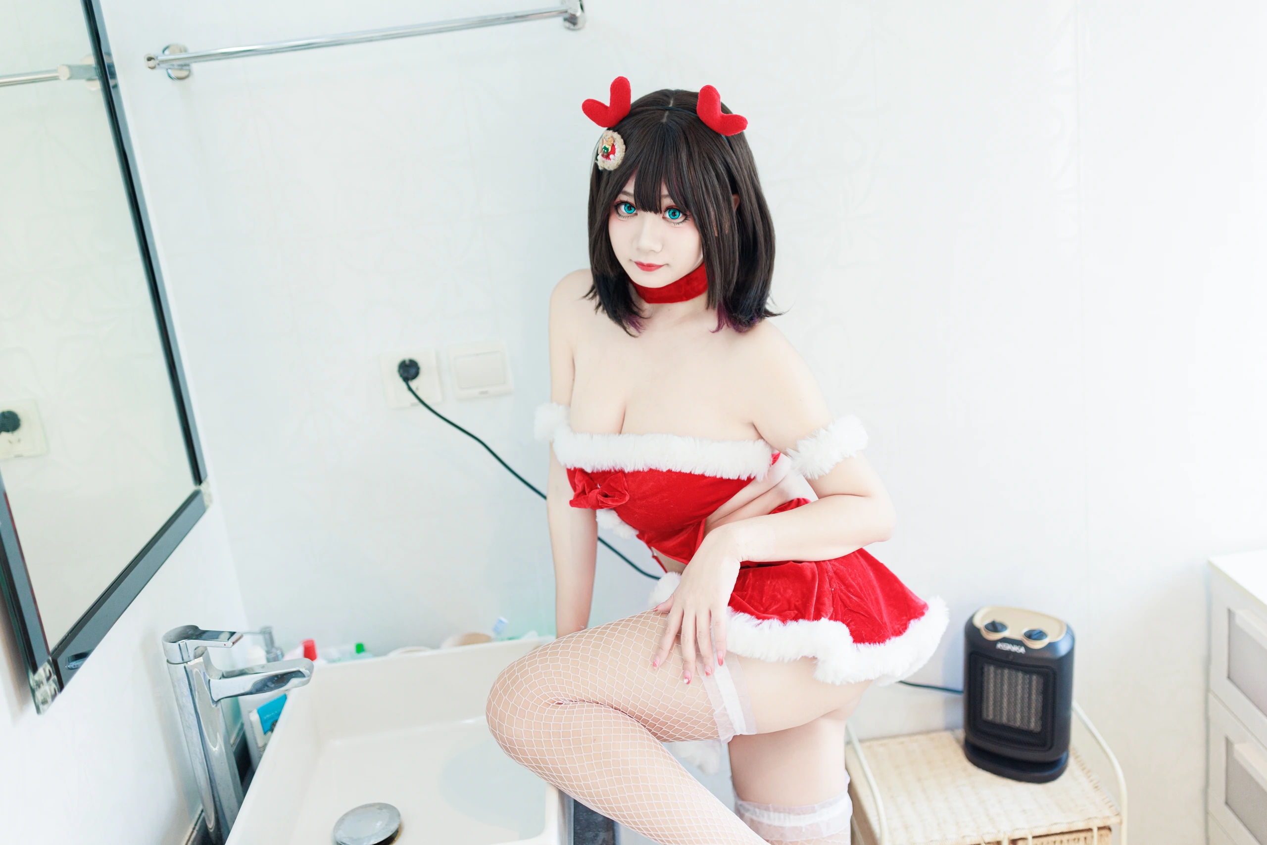 阿雪雪 – 圣诞居家 [83P]插图4