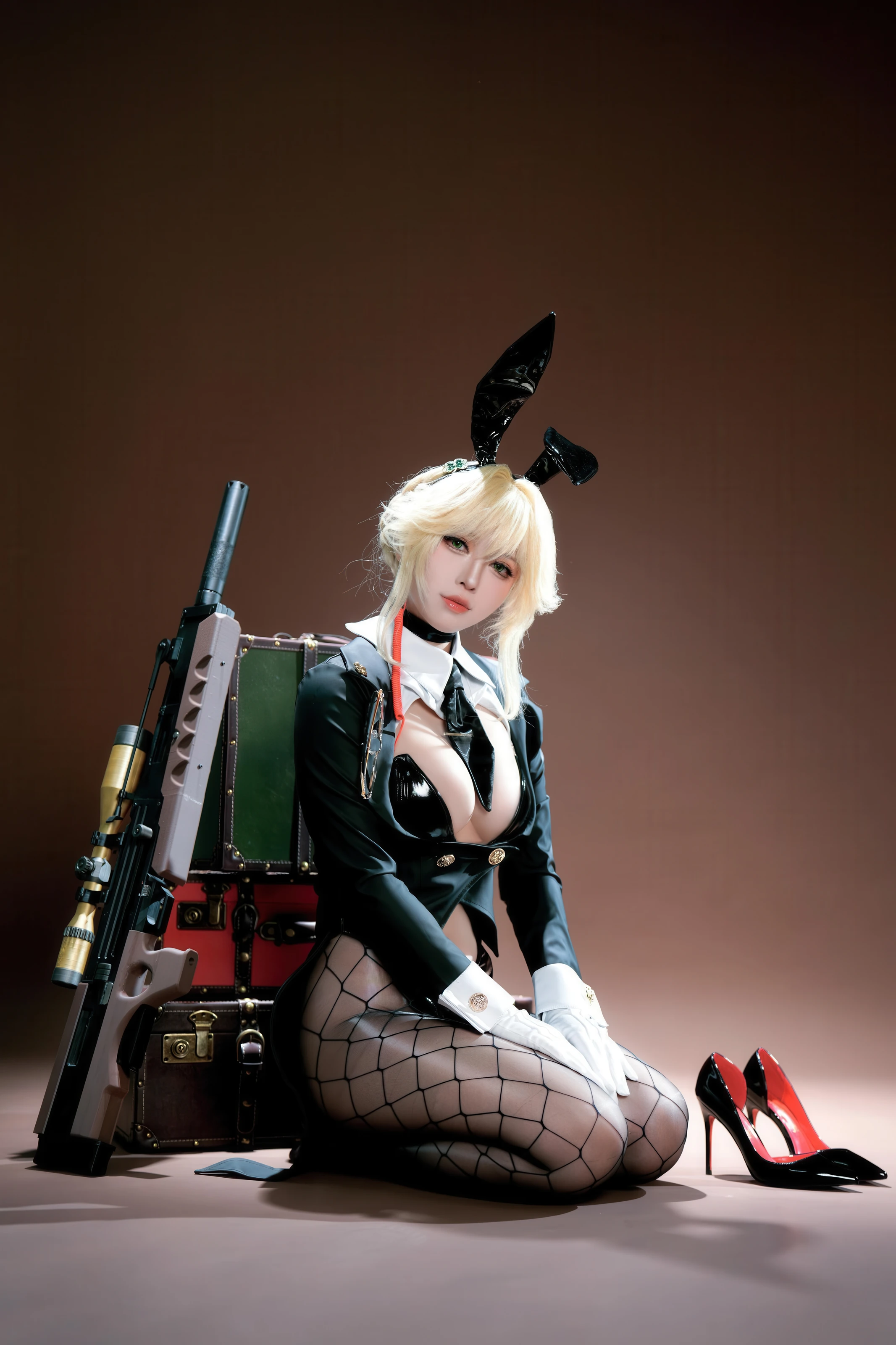 半半子 – Nikke胜利女神 爱德兔女郎 愛德ェントバニー [62P]插图4