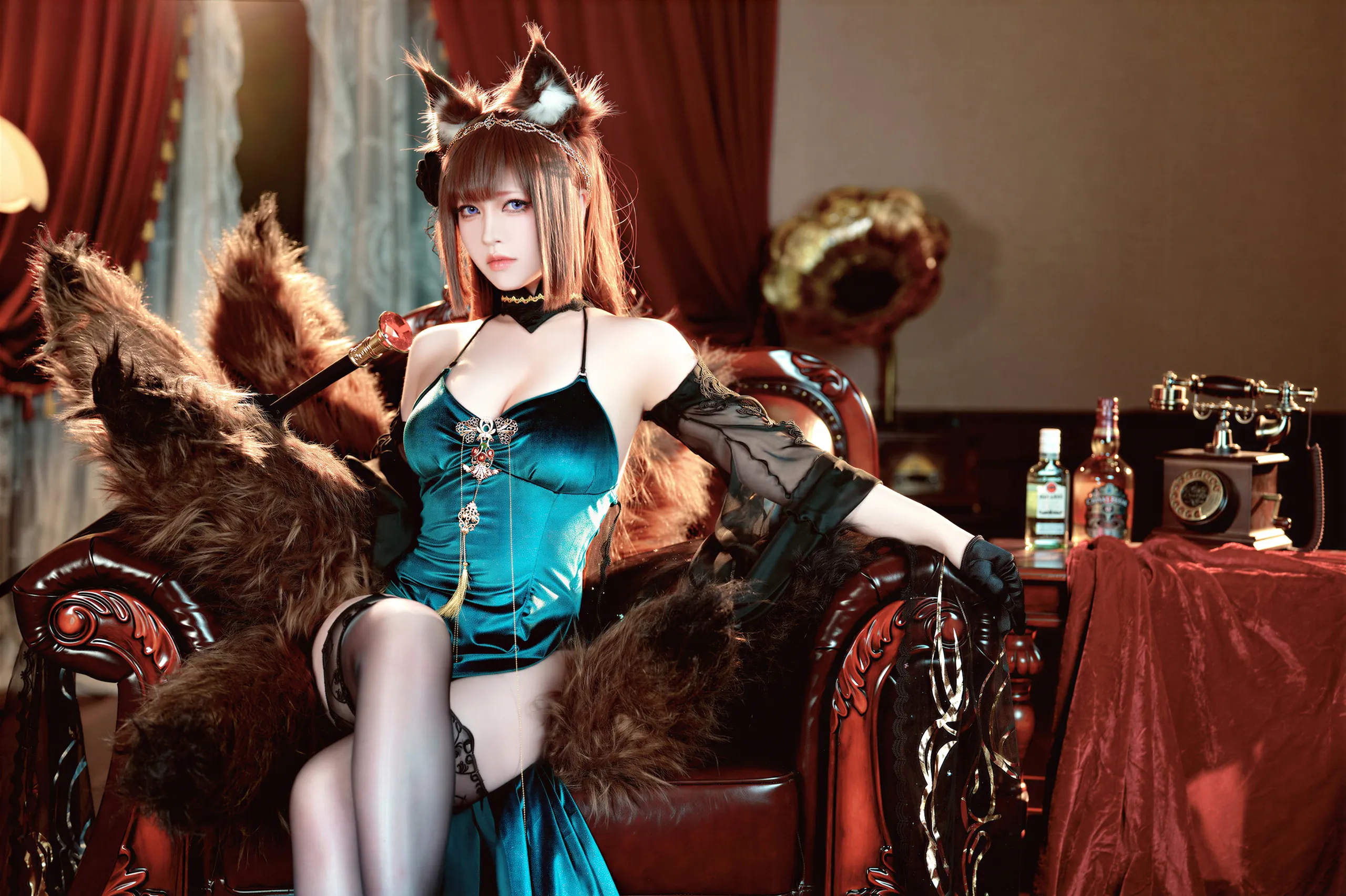 半半子 – 碧蓝航线 天城 玉座落鸾 [62P]插图5