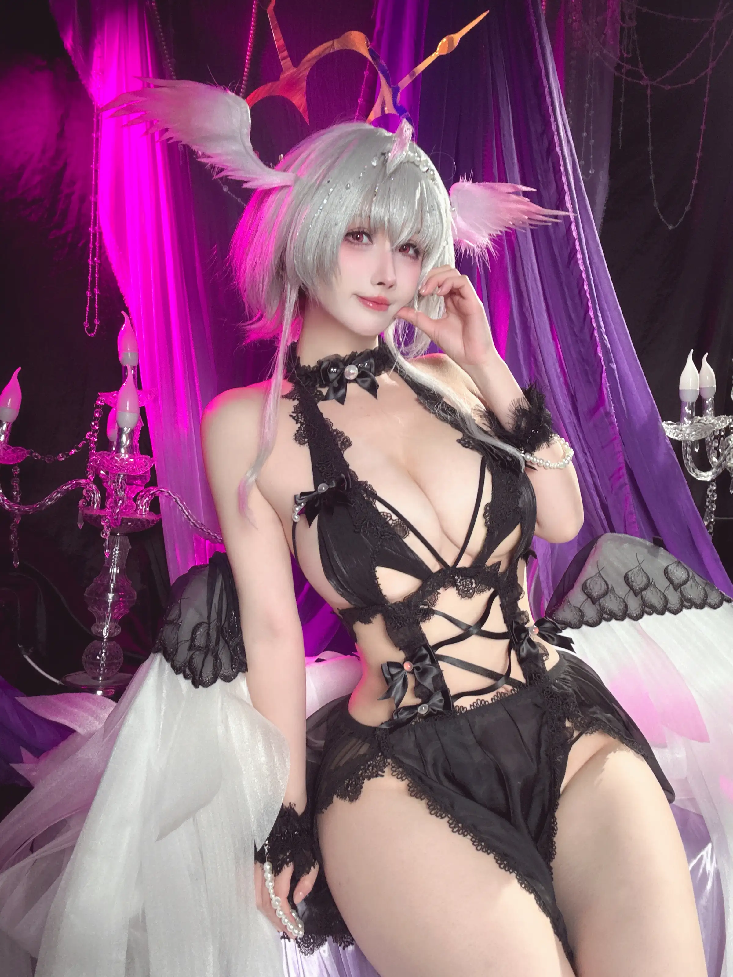 rioko凉凉子 – 碧蓝航线 珍珠号 魔堡中的堕天使 [20P]插图2