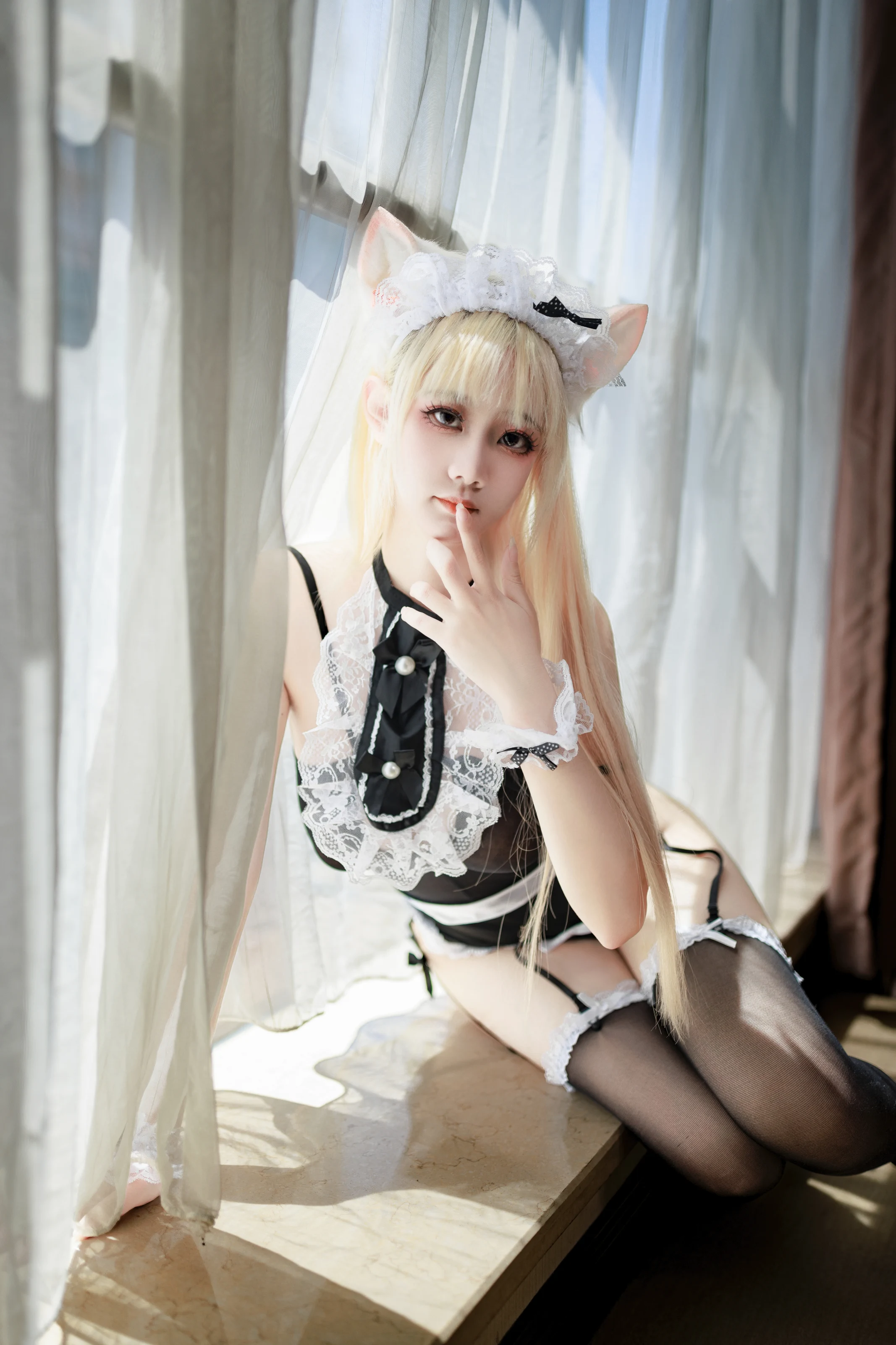 阿雪雪 – 薄纱女仆 [65P]插图5