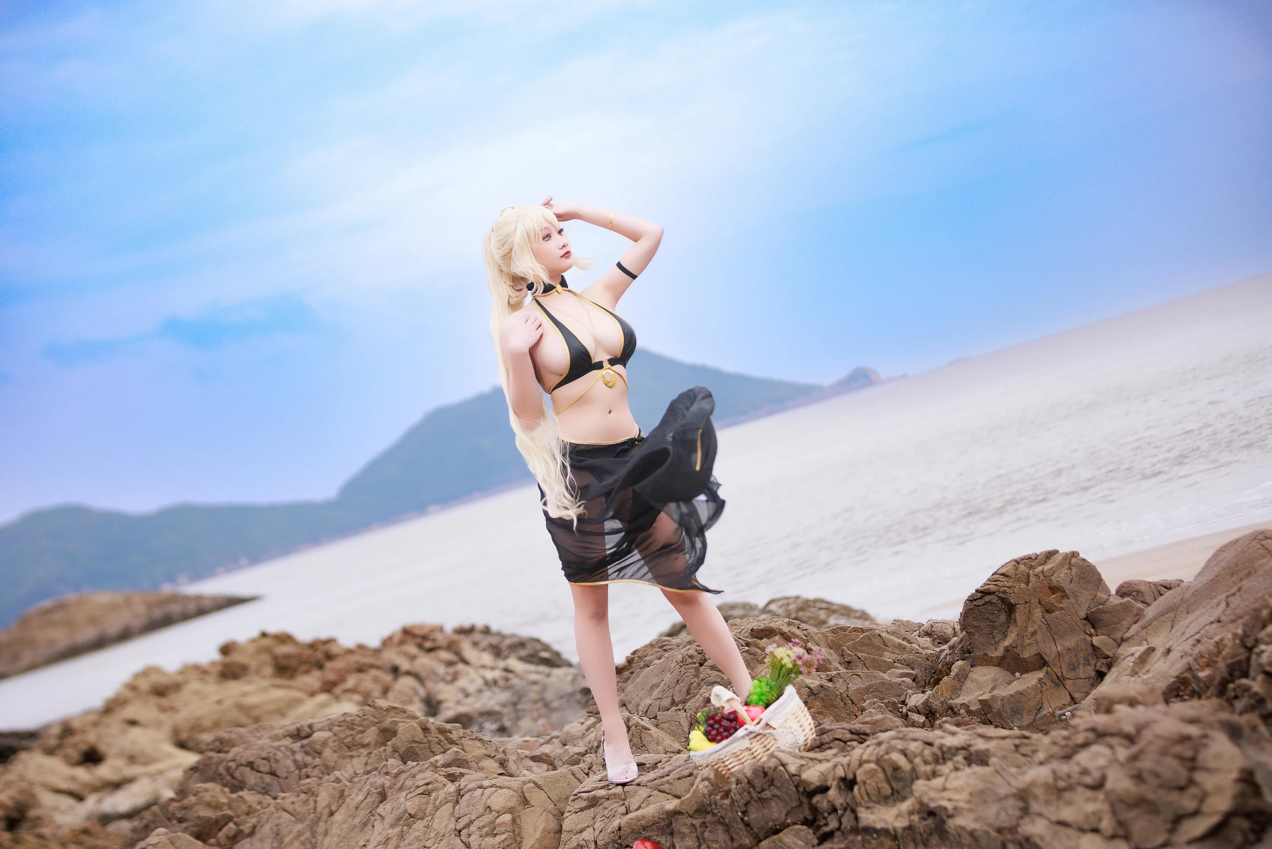 阿雪雪 – FGO 黑贞泳装 [84P]插图3