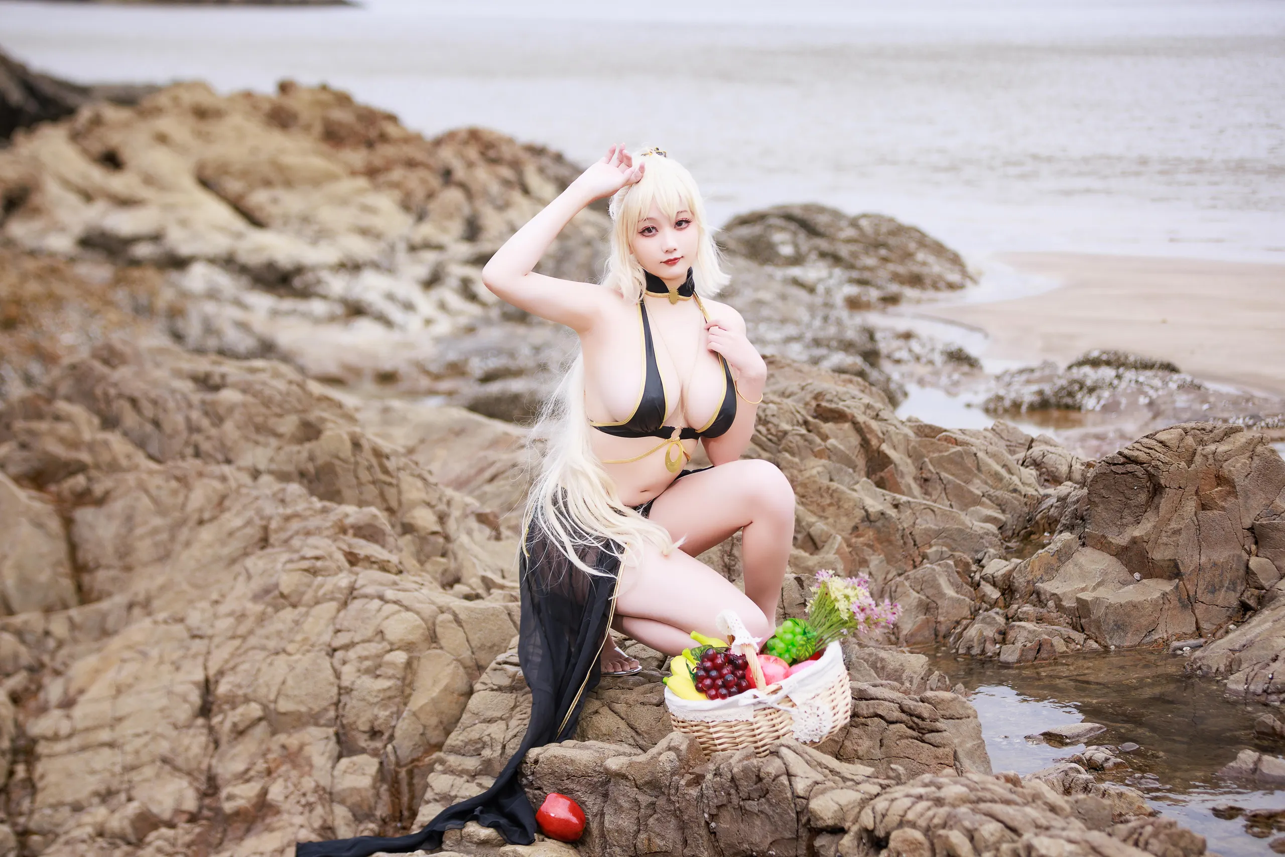 阿雪雪 – FGO 黑贞泳装 [84P]插图4