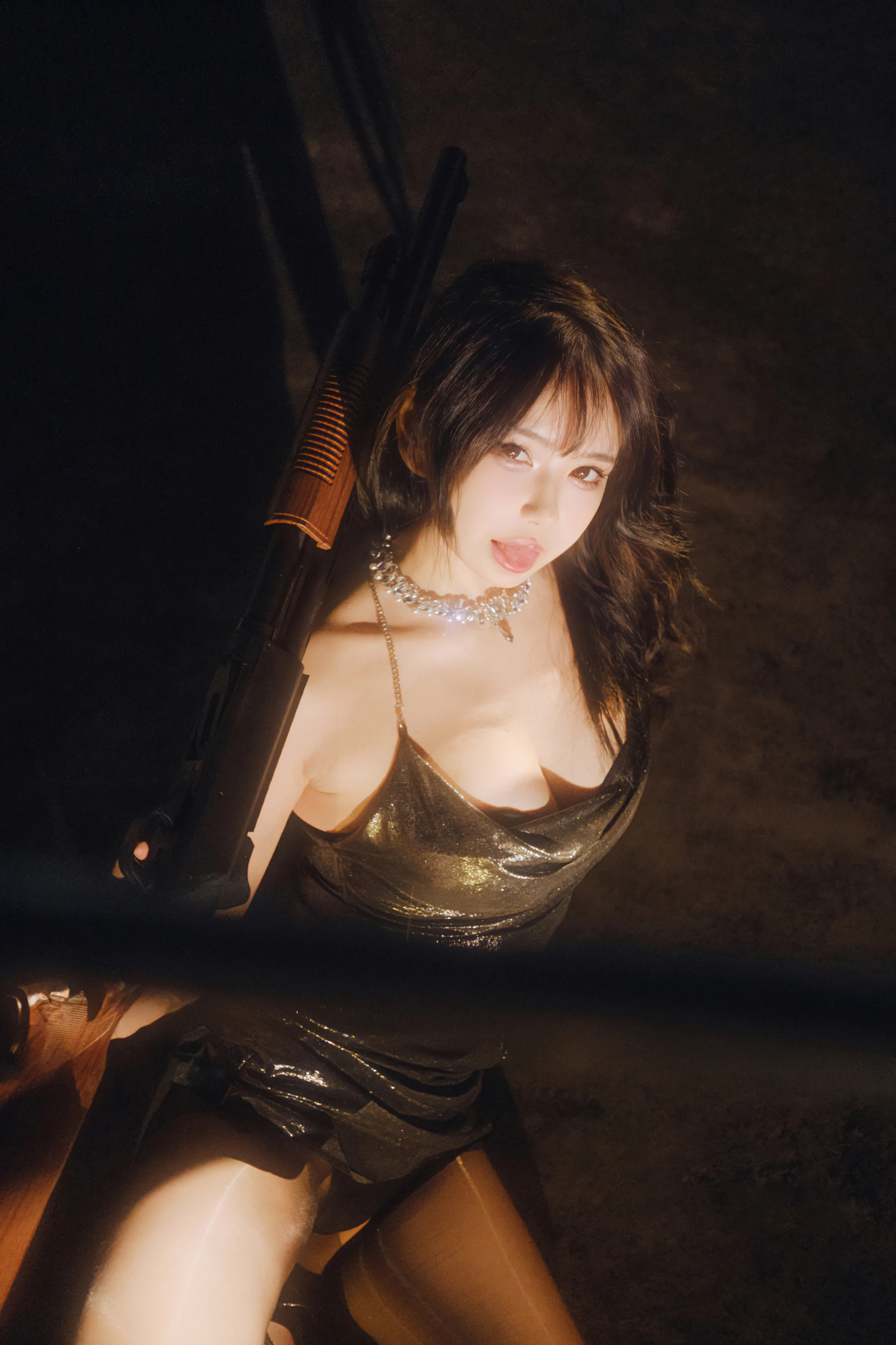 Tina很妖孽呀 – 夜色连衣裙 [37P]插图3