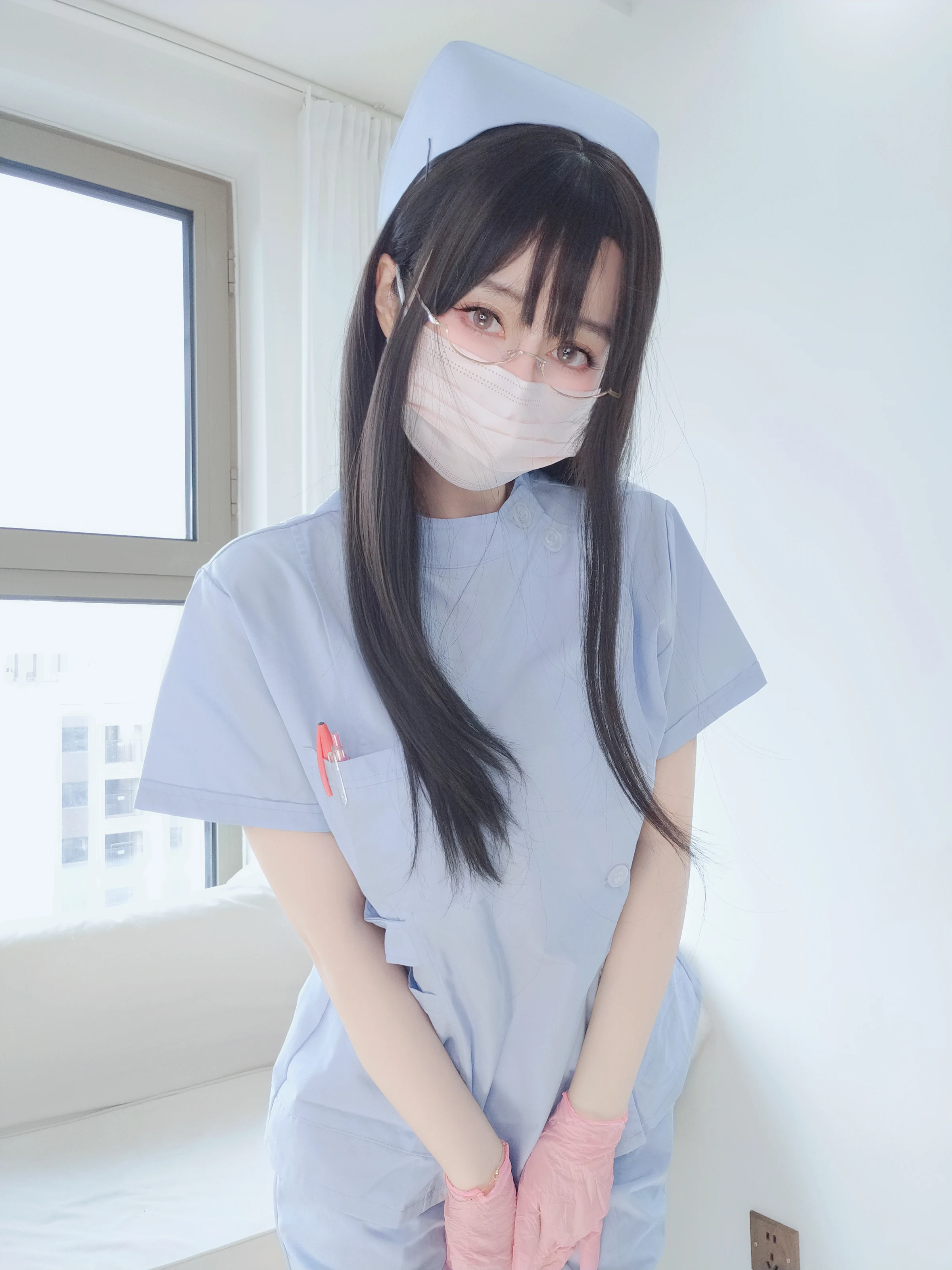 白银81 – 自摄Vol.95 蓝色护士 [162P]插图5