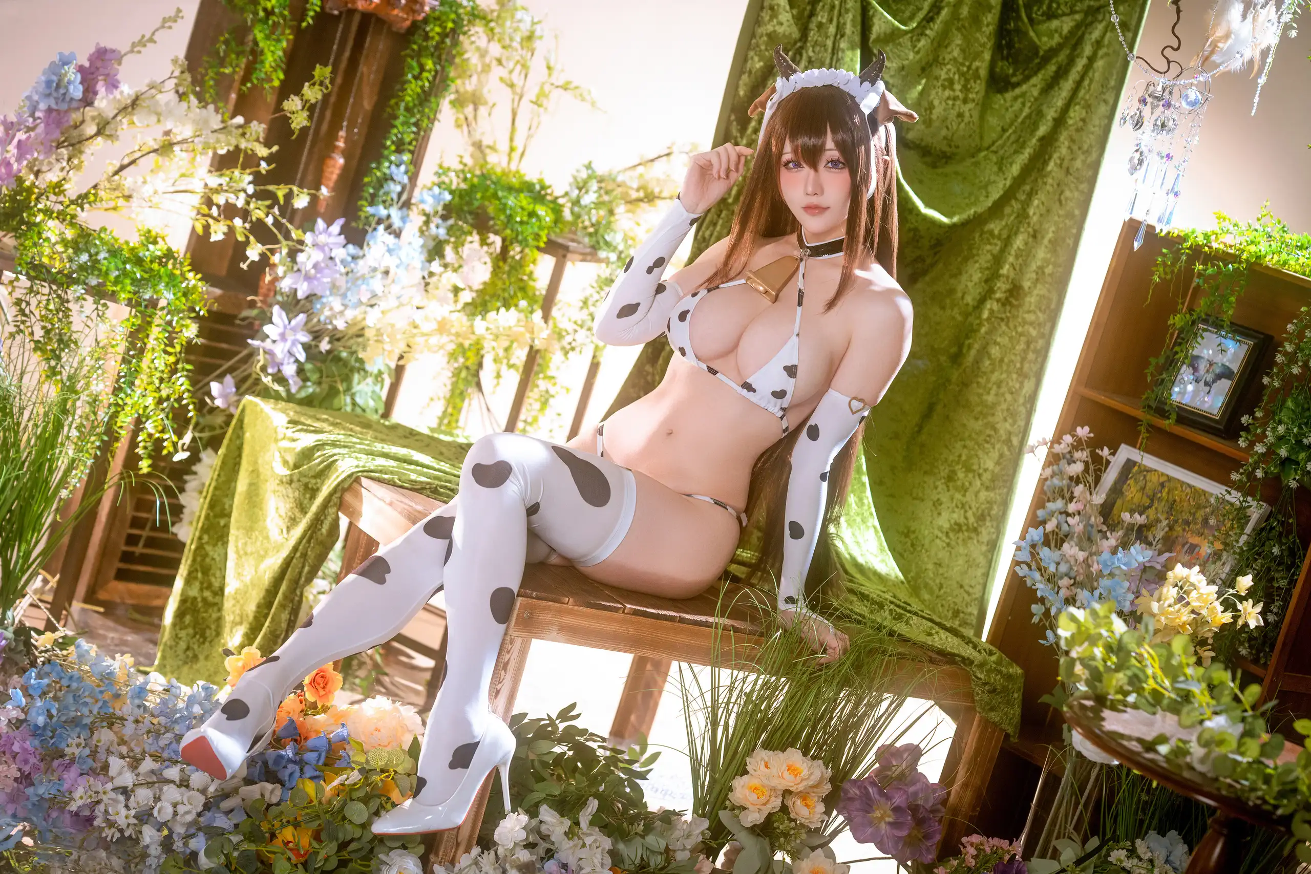 星之迟迟 – 碧蓝航线-樫野·奶牛比基尼 [59P]插图6