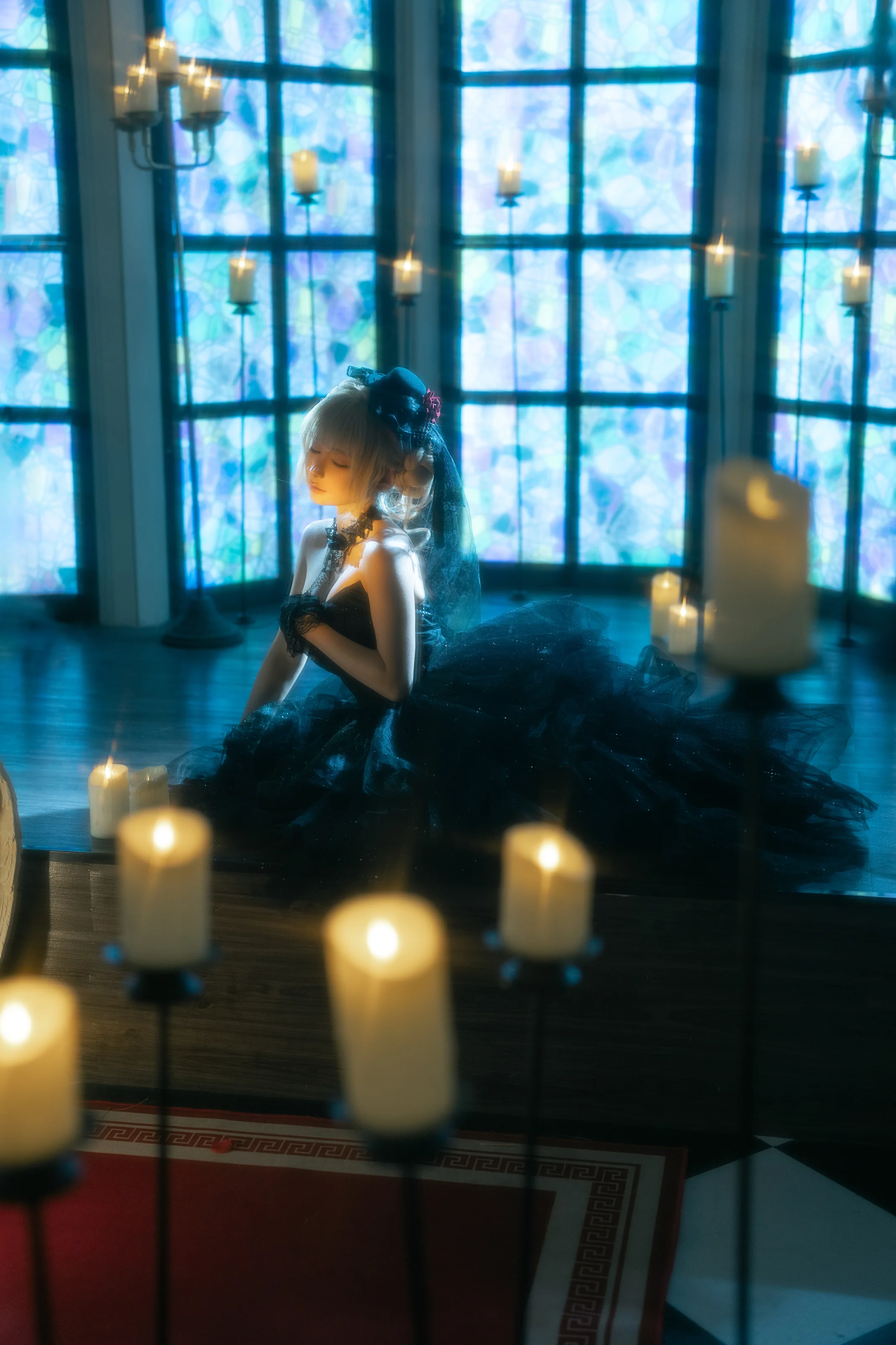 蠢沫沫 – 黑婚纱 [37P]插图6