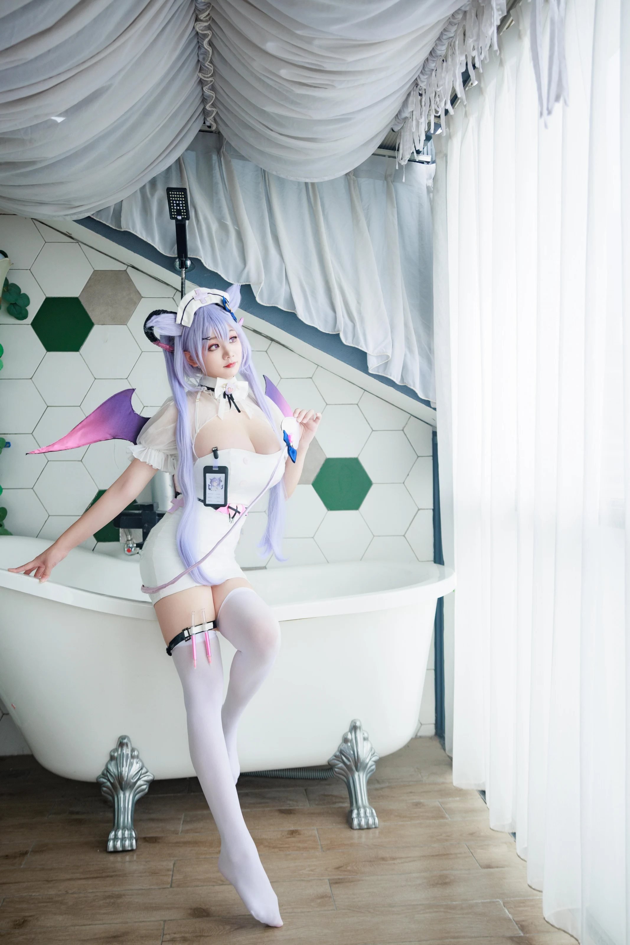 阿雪雪 – 原神 刻晴魅魔护士 [100P]插图6