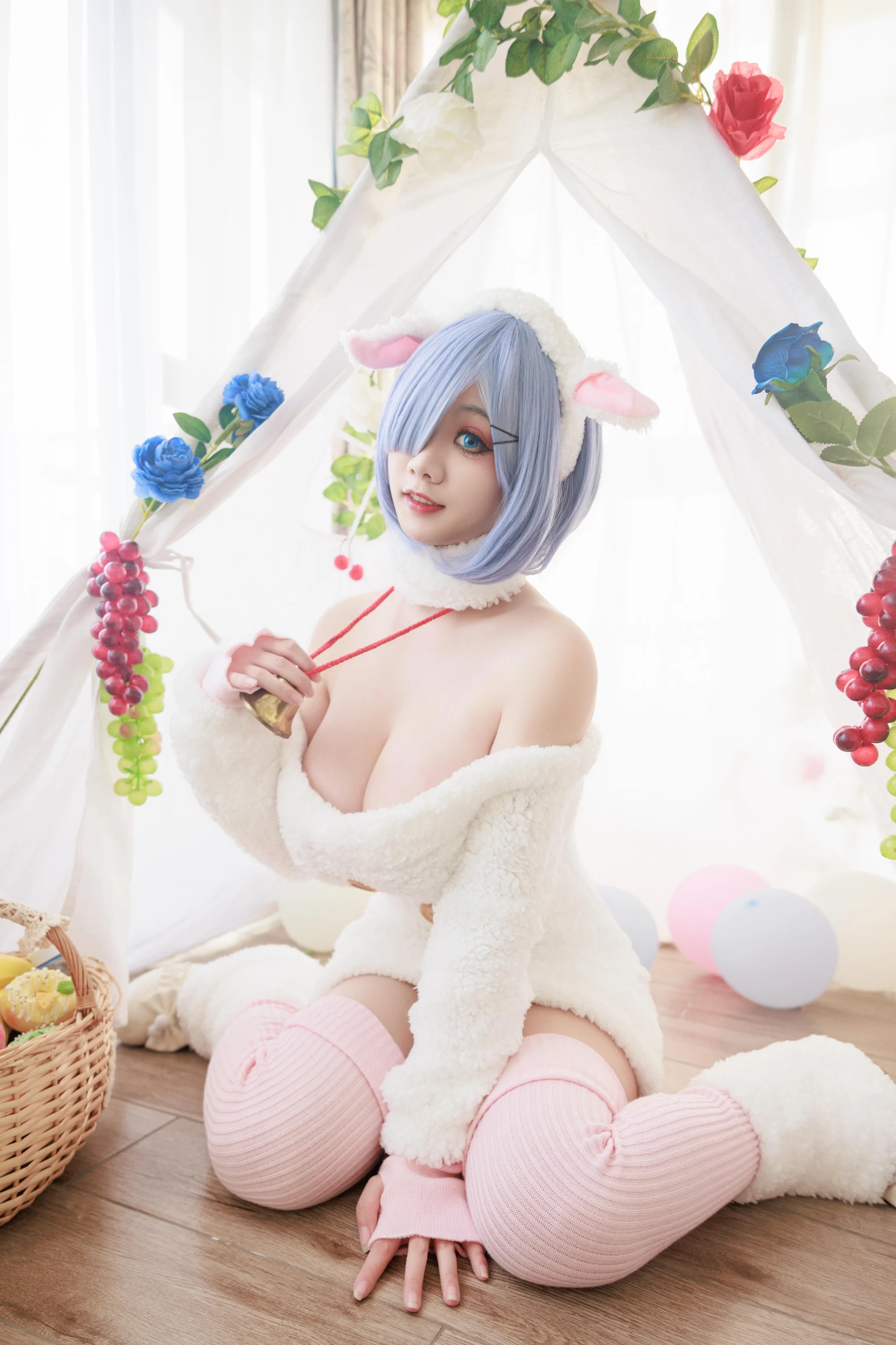 阿雪雪 – 从零开始的异世界生活 蕾姆小羊 [77P]|图集秀