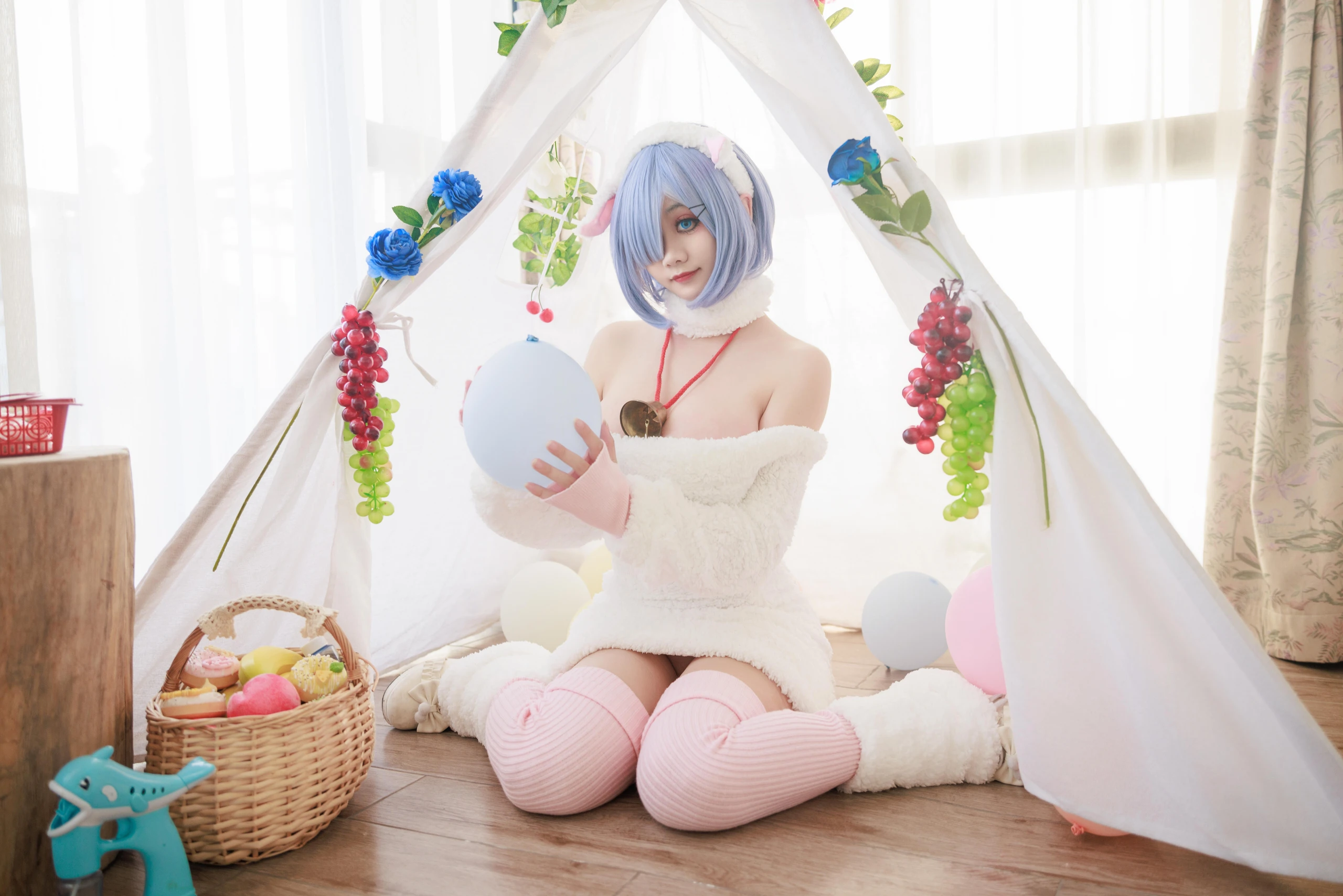 阿雪雪 – 从零开始的异世界生活 蕾姆小羊 [77P]插图1