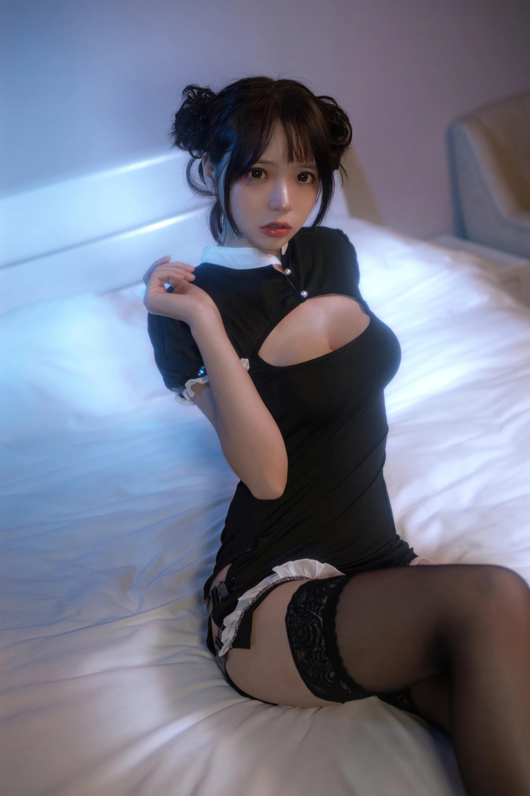 疯猫ss – 黑色护士 [40P]插图1